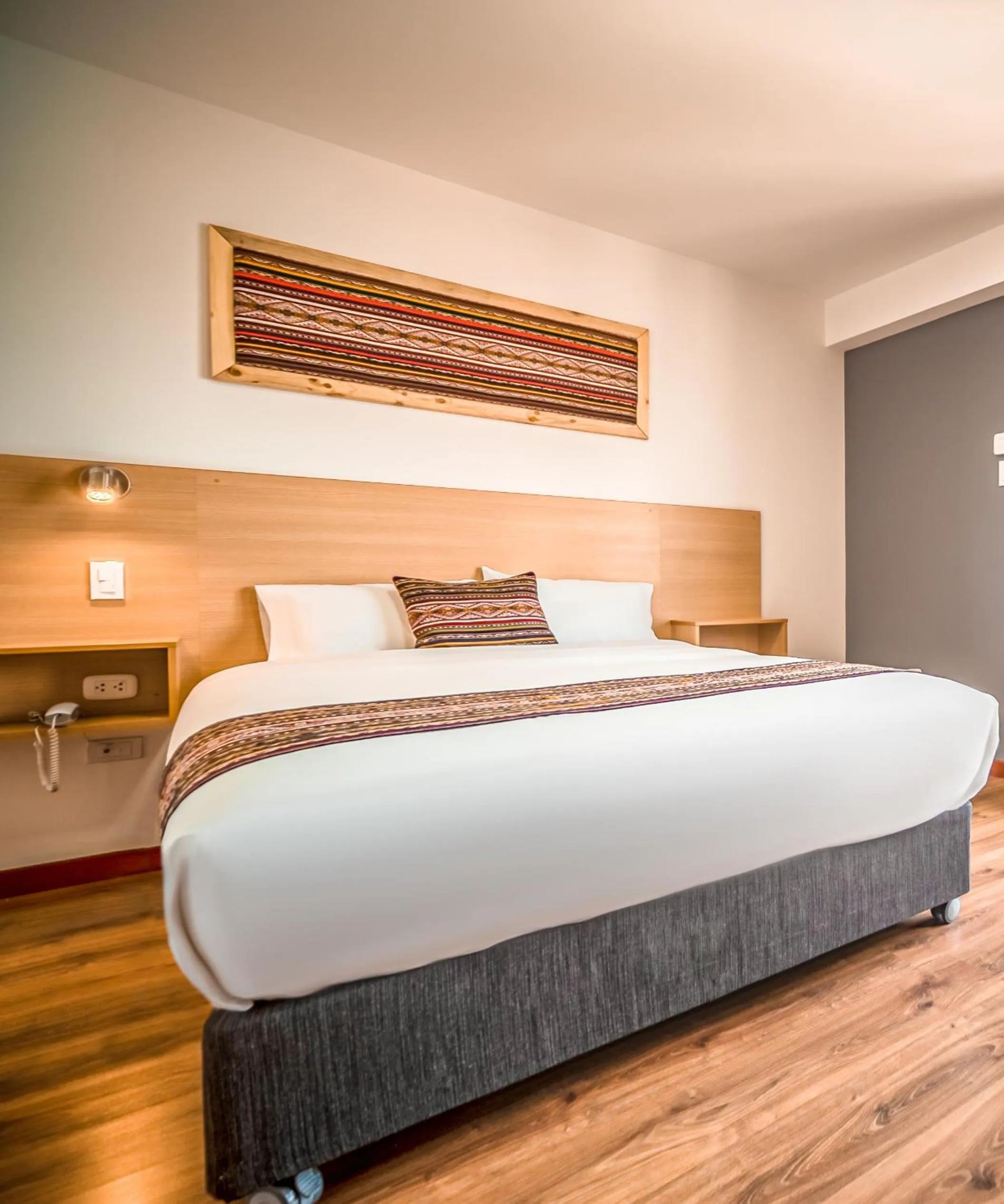 Bed in Ayni Cusco Hotel