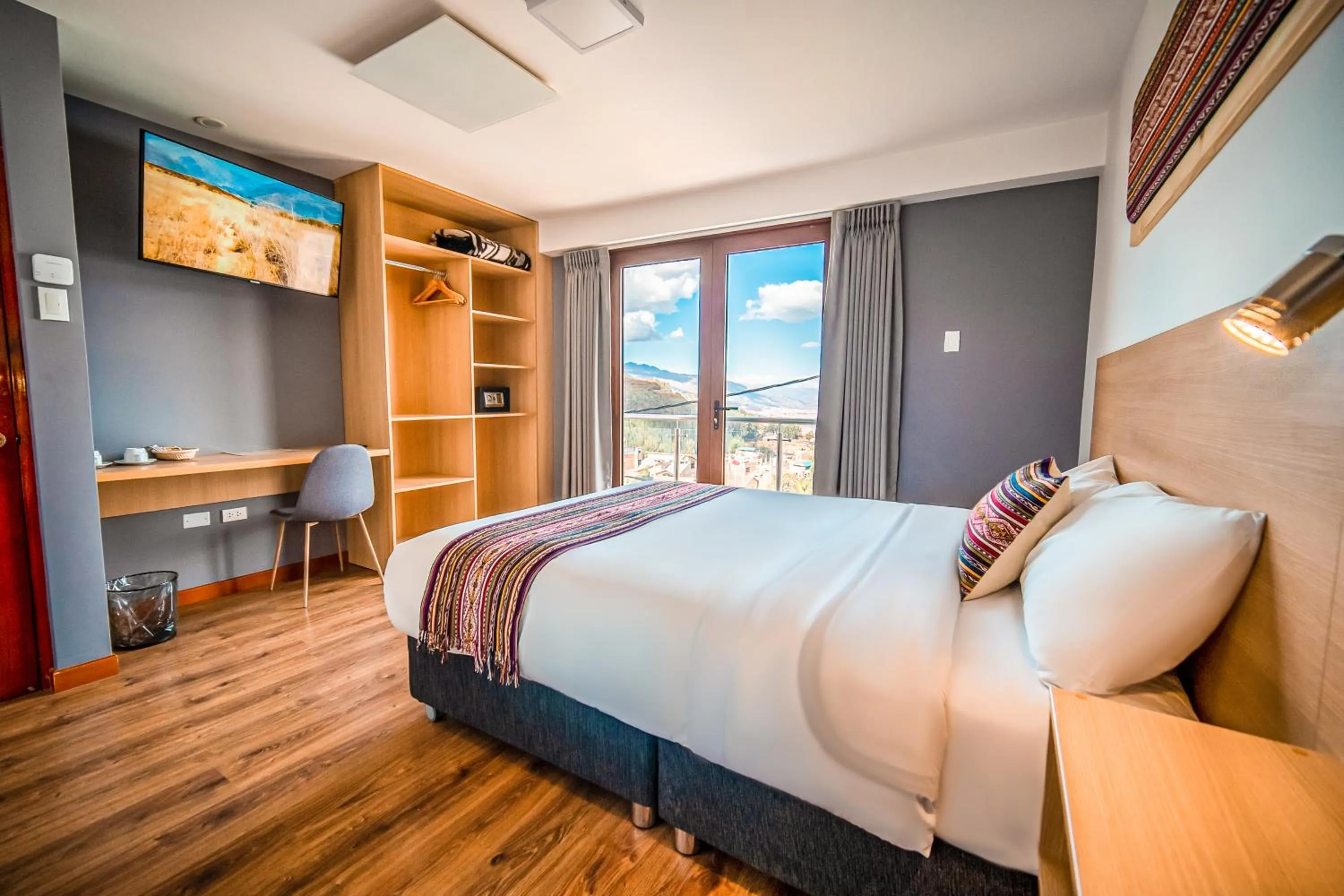 Bed in Ayni Cusco Hotel