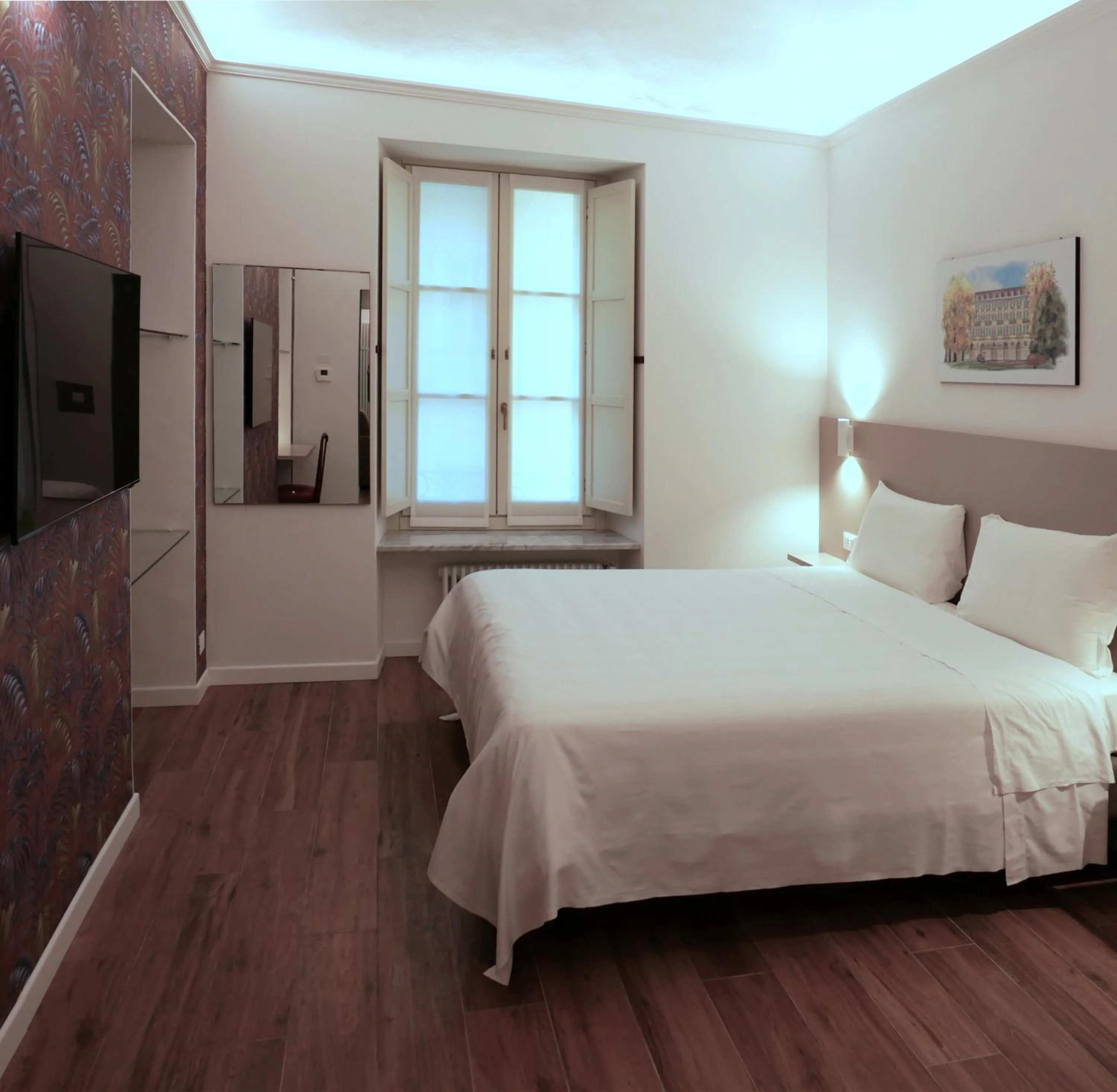 Bed in Hotel Roma e Rocca Cavour