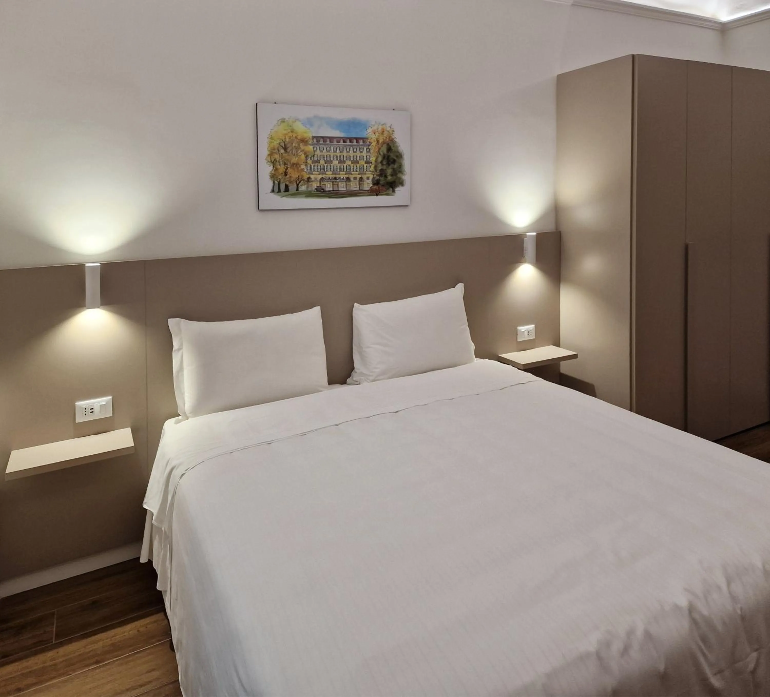 Bed in Hotel Roma e Rocca Cavour