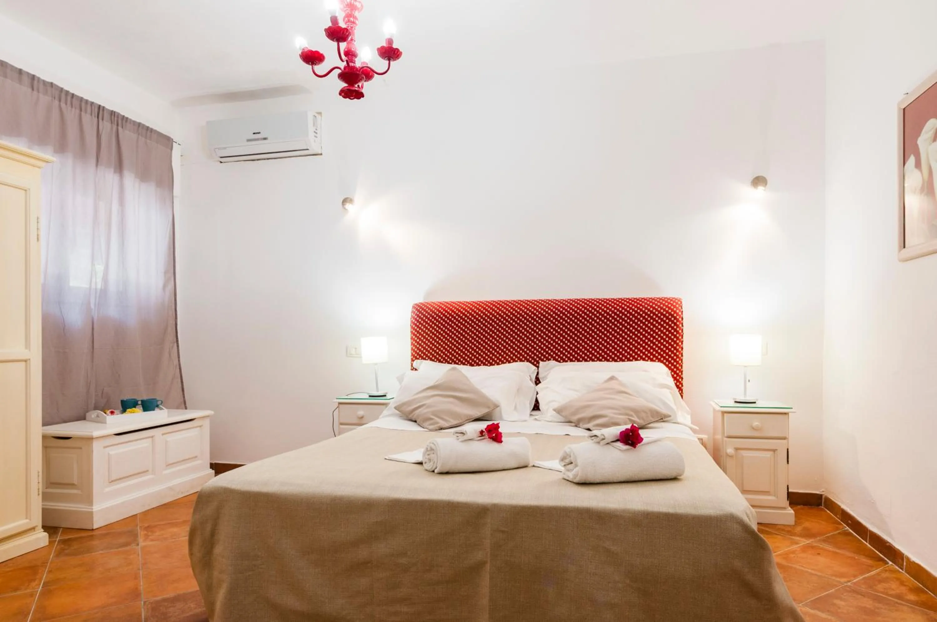 Bed in Stella del mare Apartments