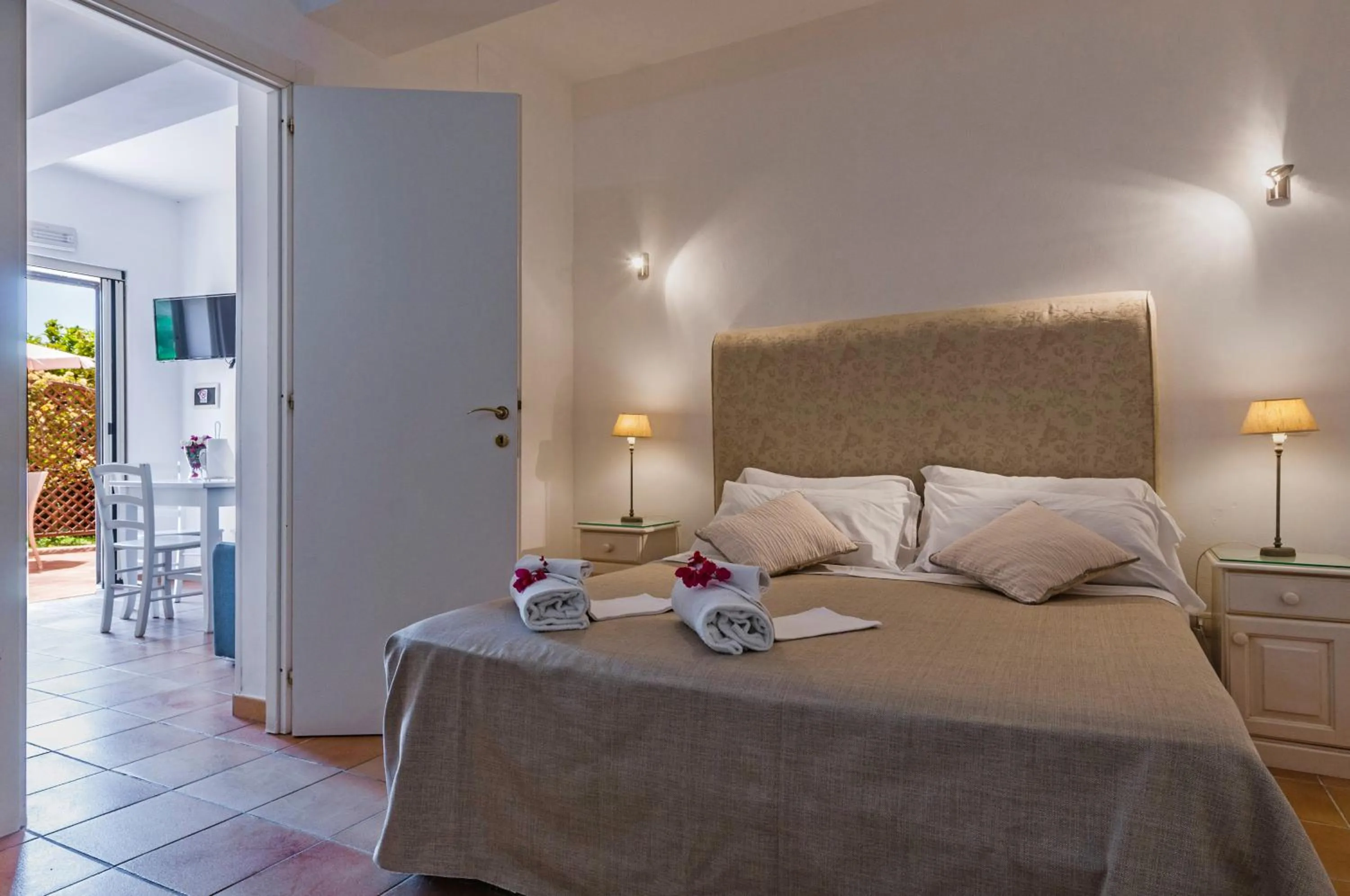 Bed in Stella del mare Apartments