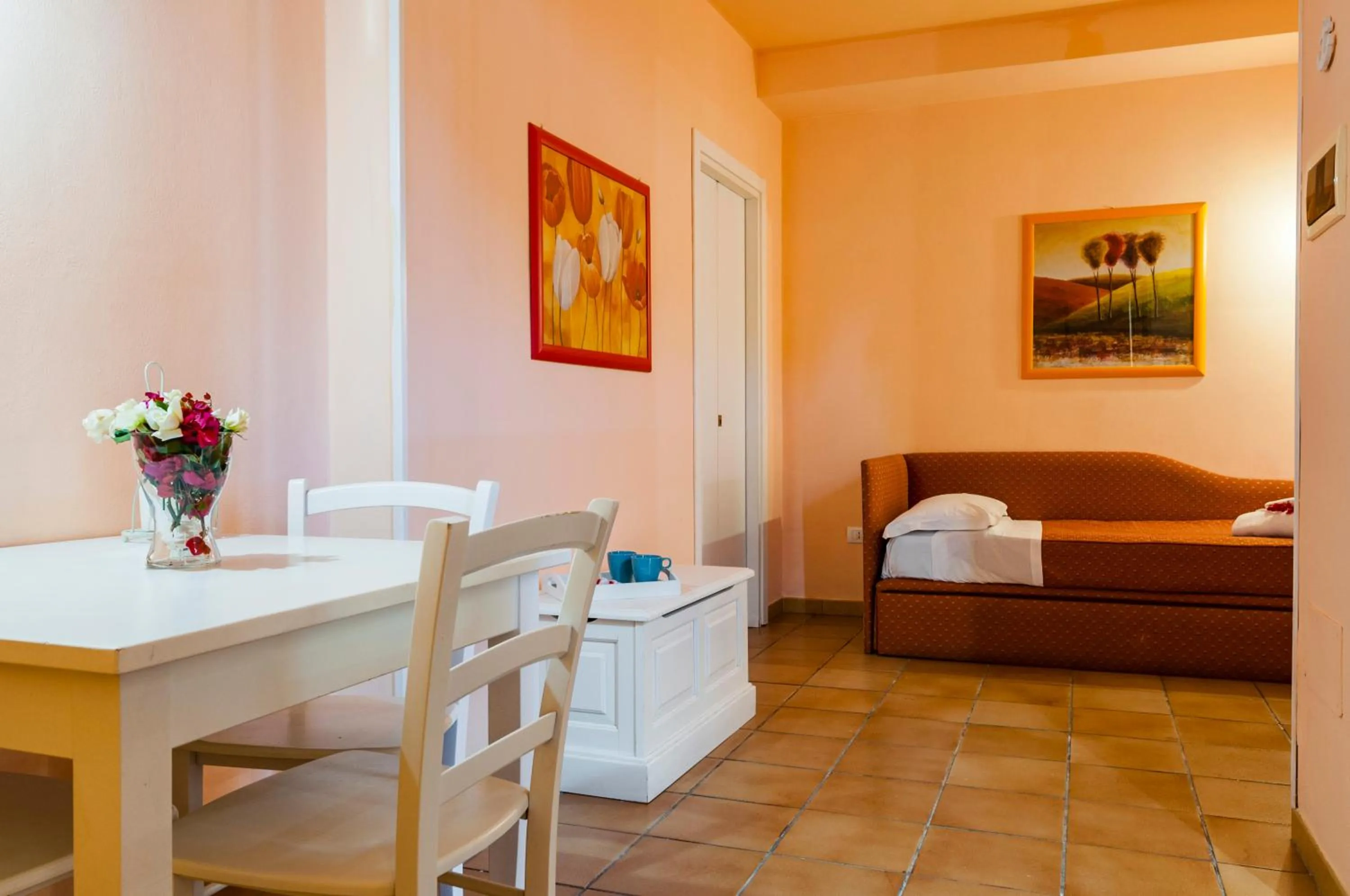 Bed in Stella del mare Apartments