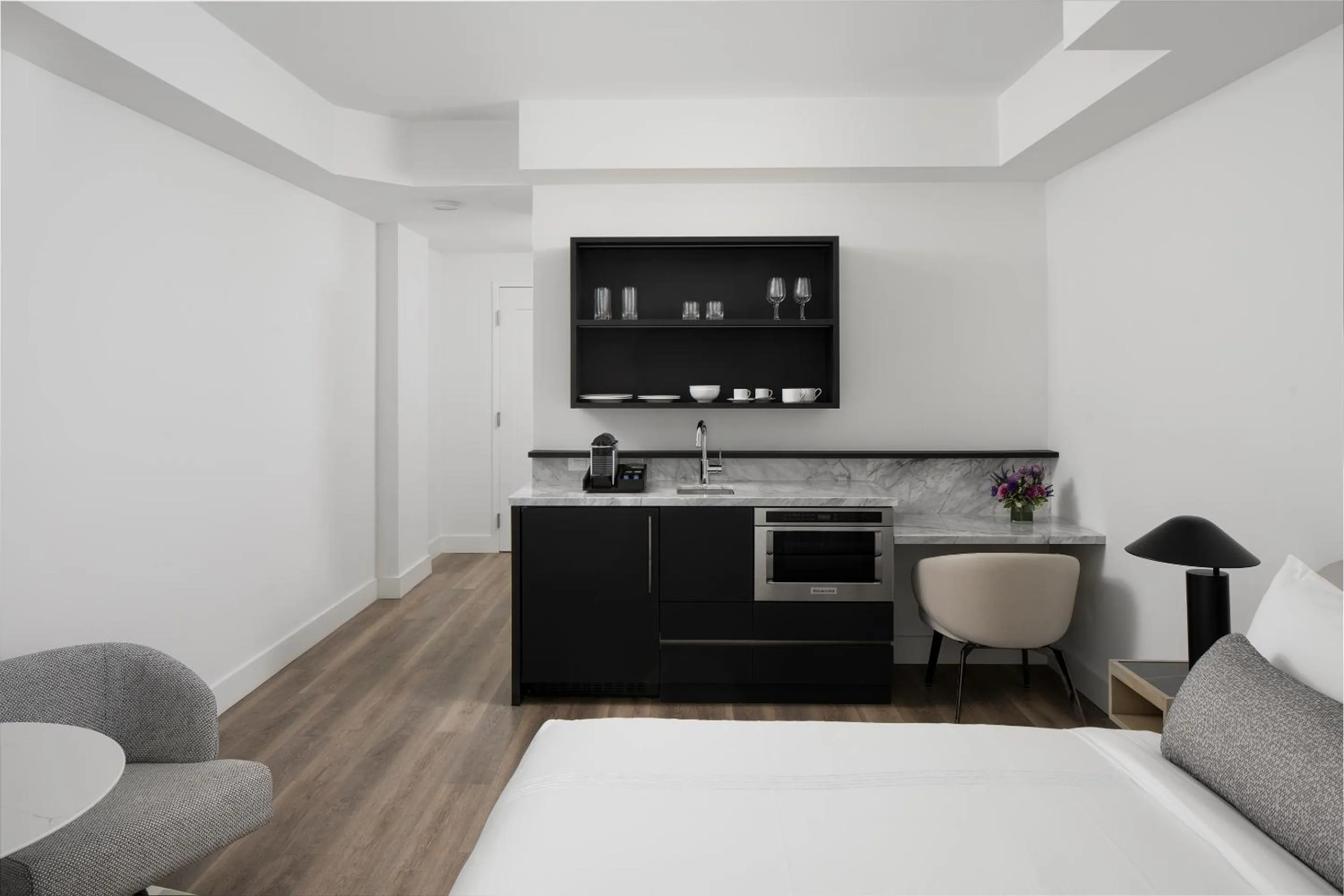 Seating area in AKA West Palm