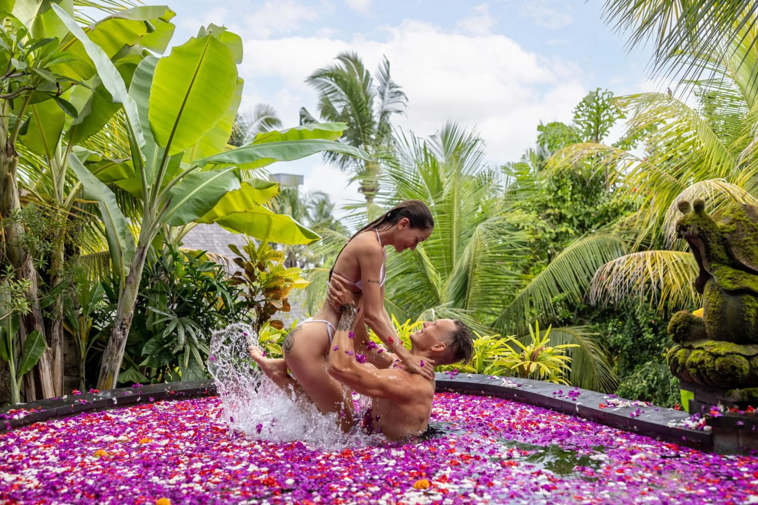 Swimming pool in Wana Bucu Villas by GenuineHost