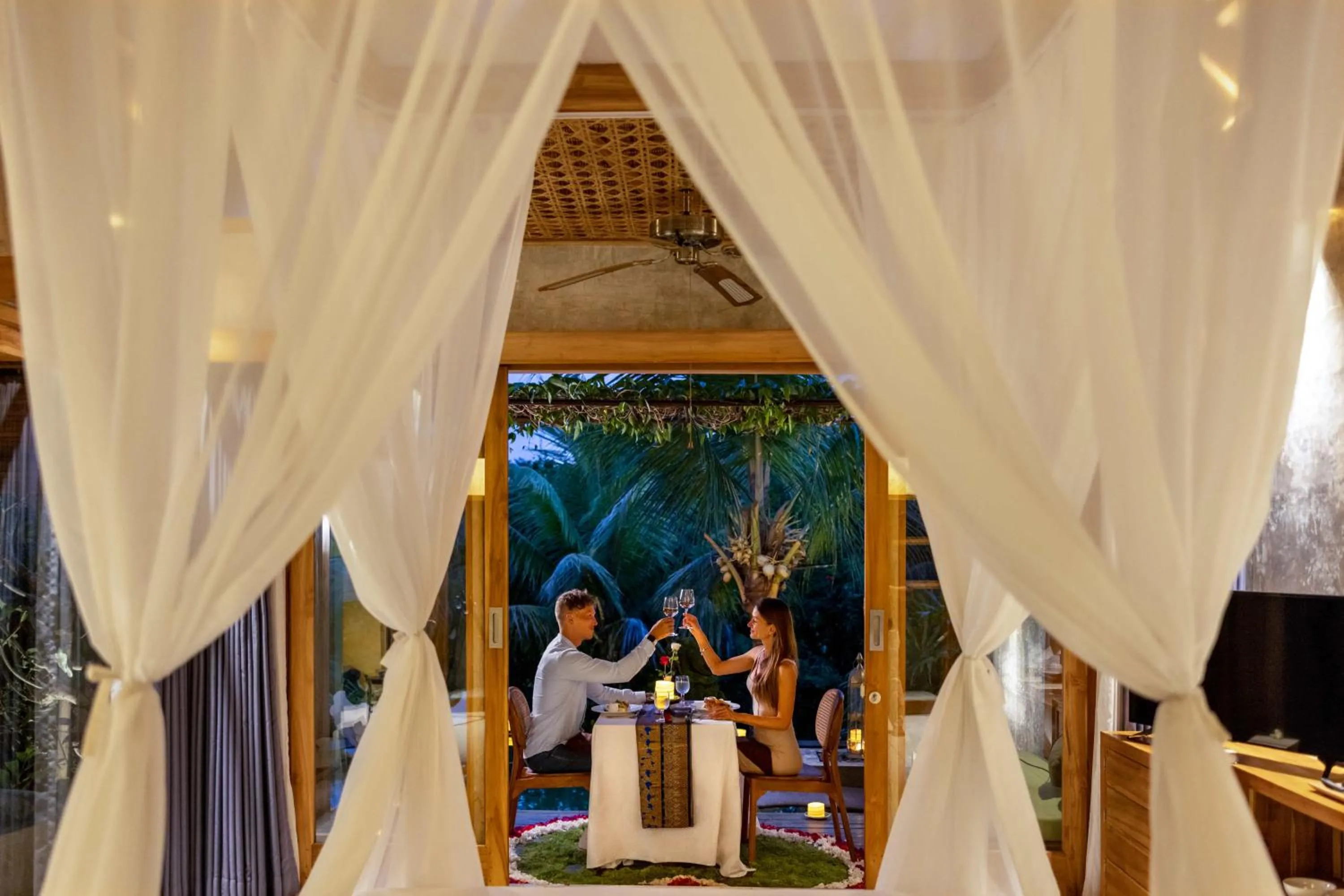 Dinner in Wana Bucu Villas by GenuineHost