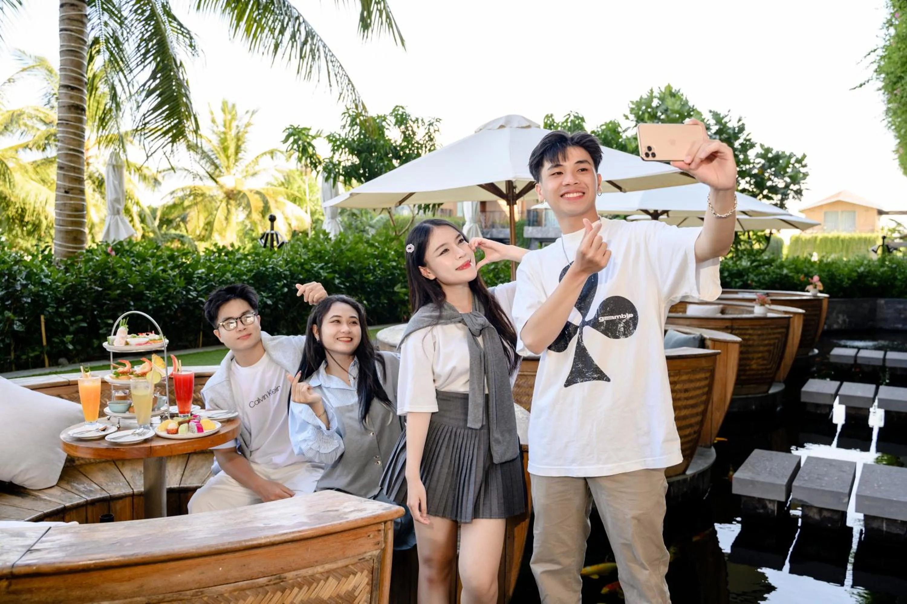 group of guests in Bellerive Hoi An Resort and Spa