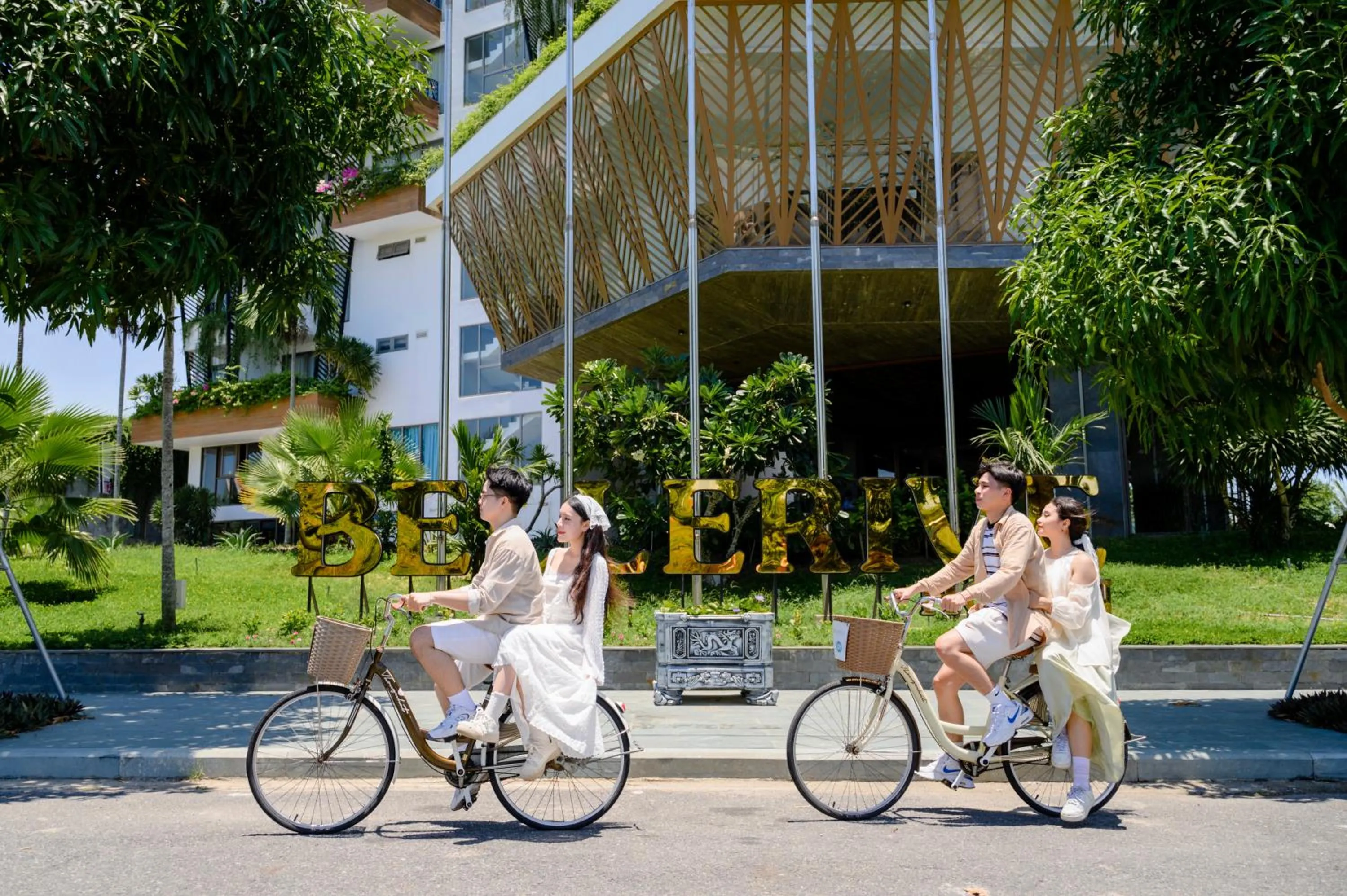 group of guests in Bellerive Hoi An Resort and Spa