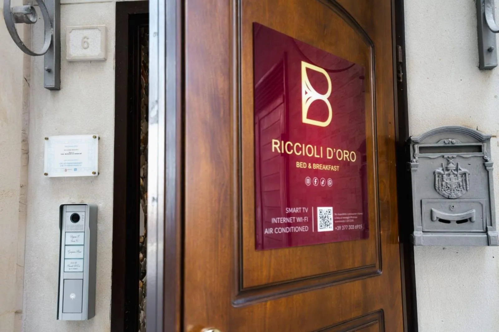 Property building in B&B Riccioli D'oro