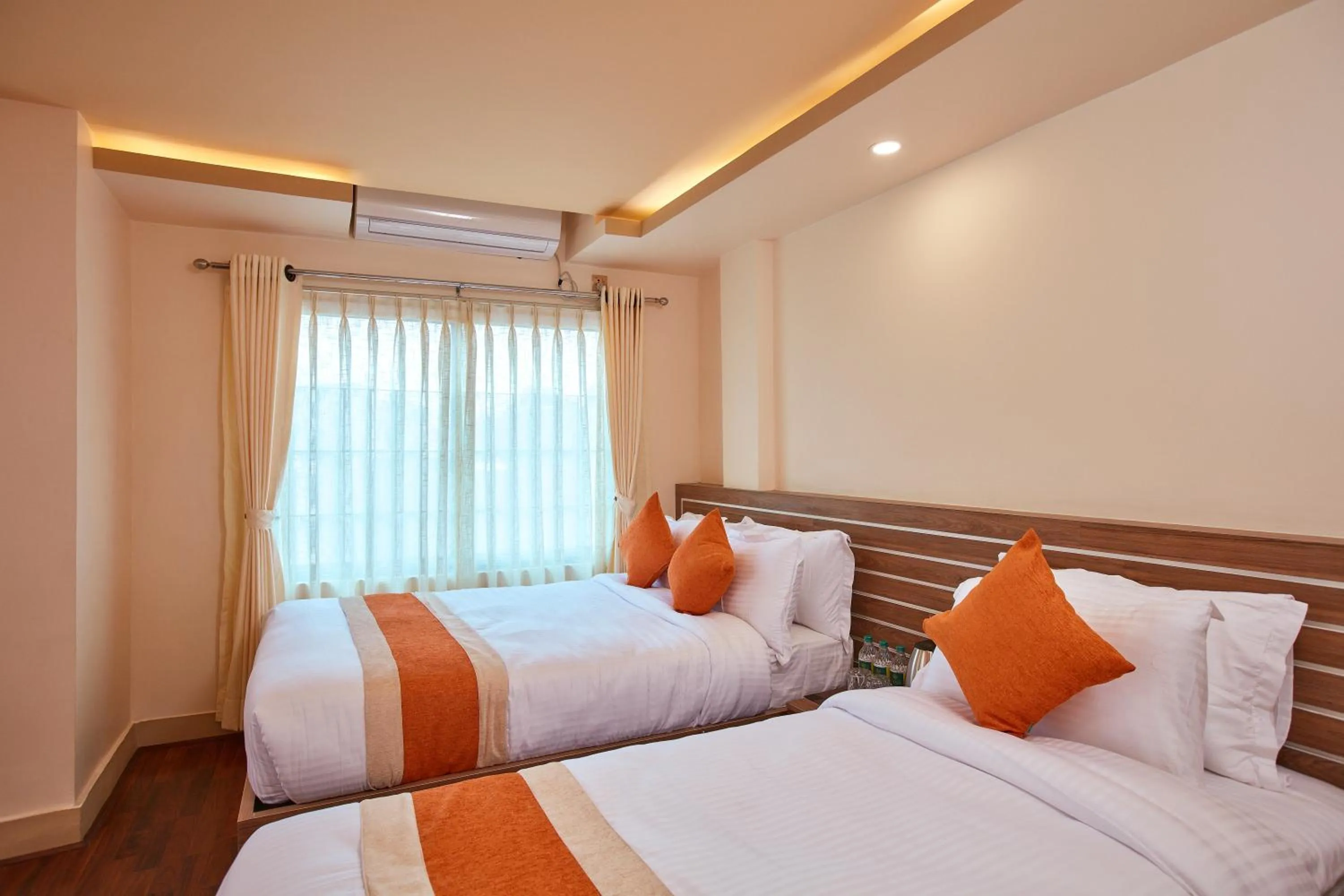 Bed in The Samrat Palace - Luxury Hotel in Kathmandu