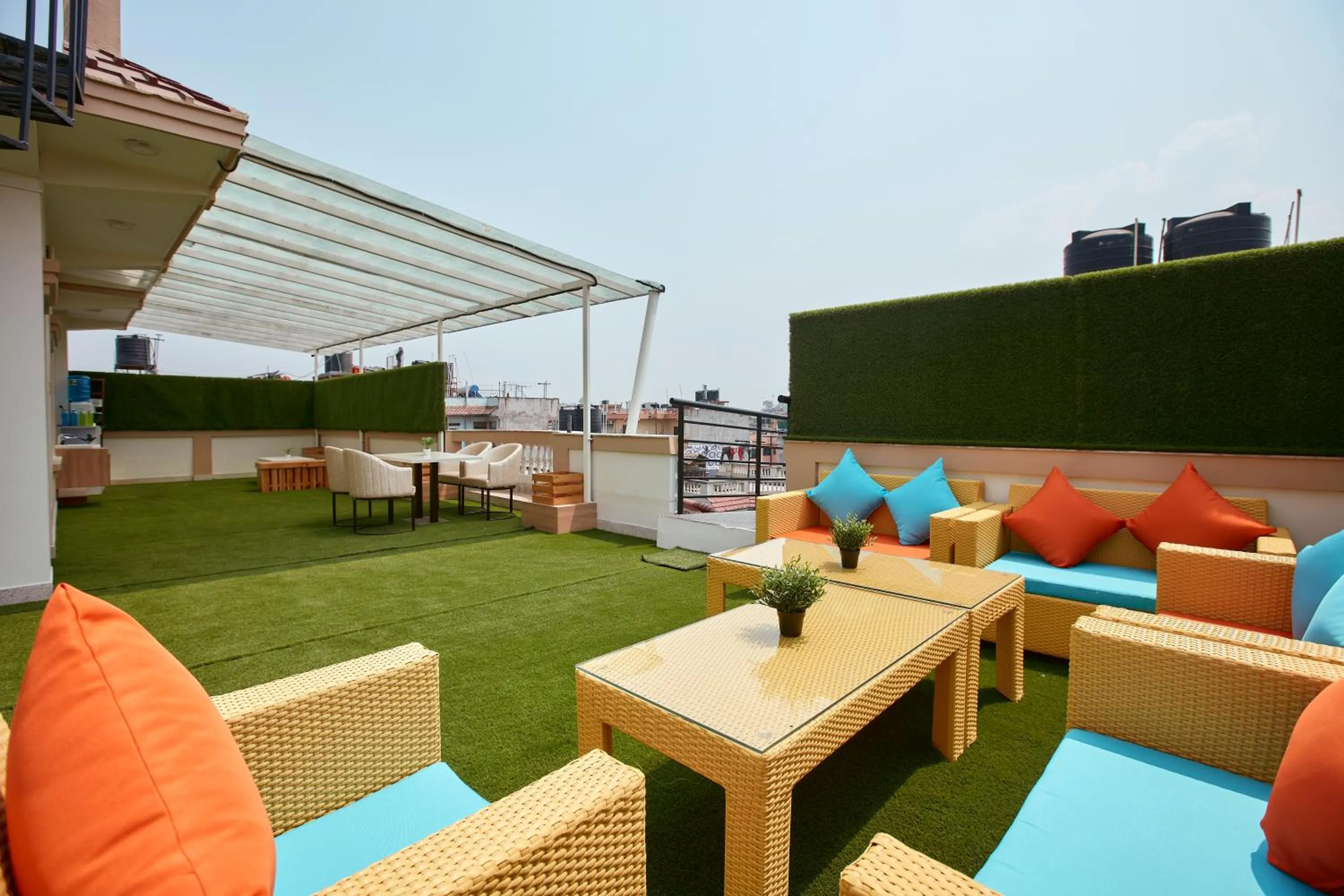 Balcony/Terrace in The Samrat Palace - Luxury Hotel in Kathmandu