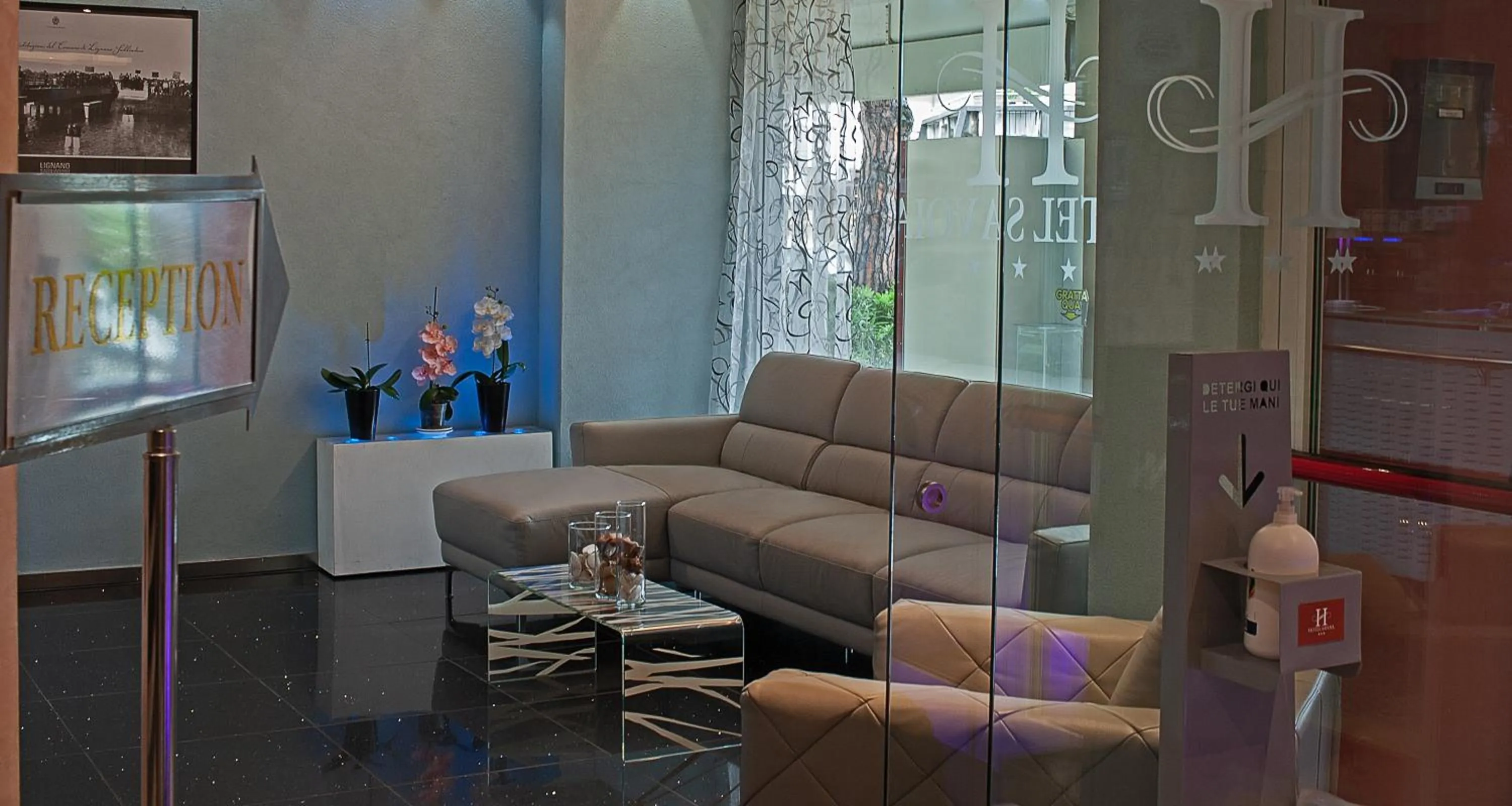 Lobby or reception in Hotel Savoia