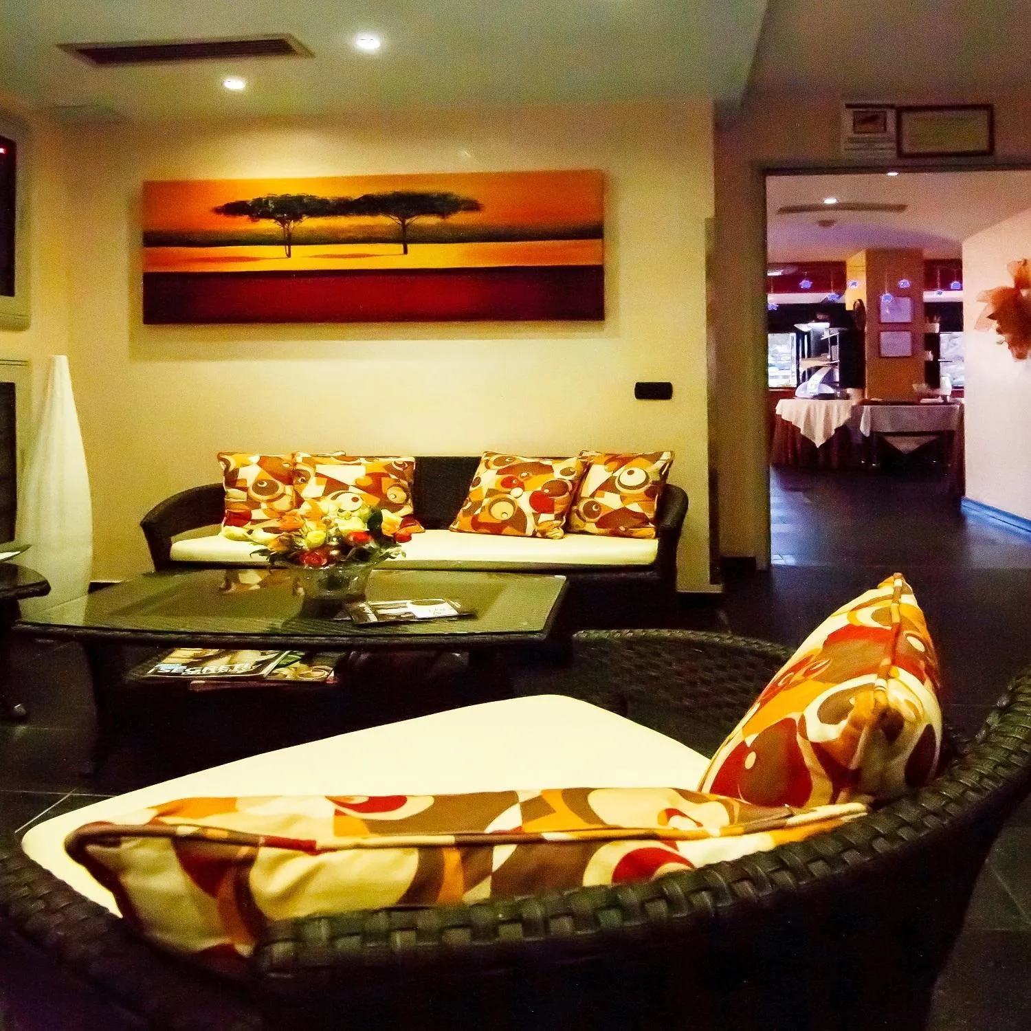 Communal lounge/ TV room in Hotel Savoia