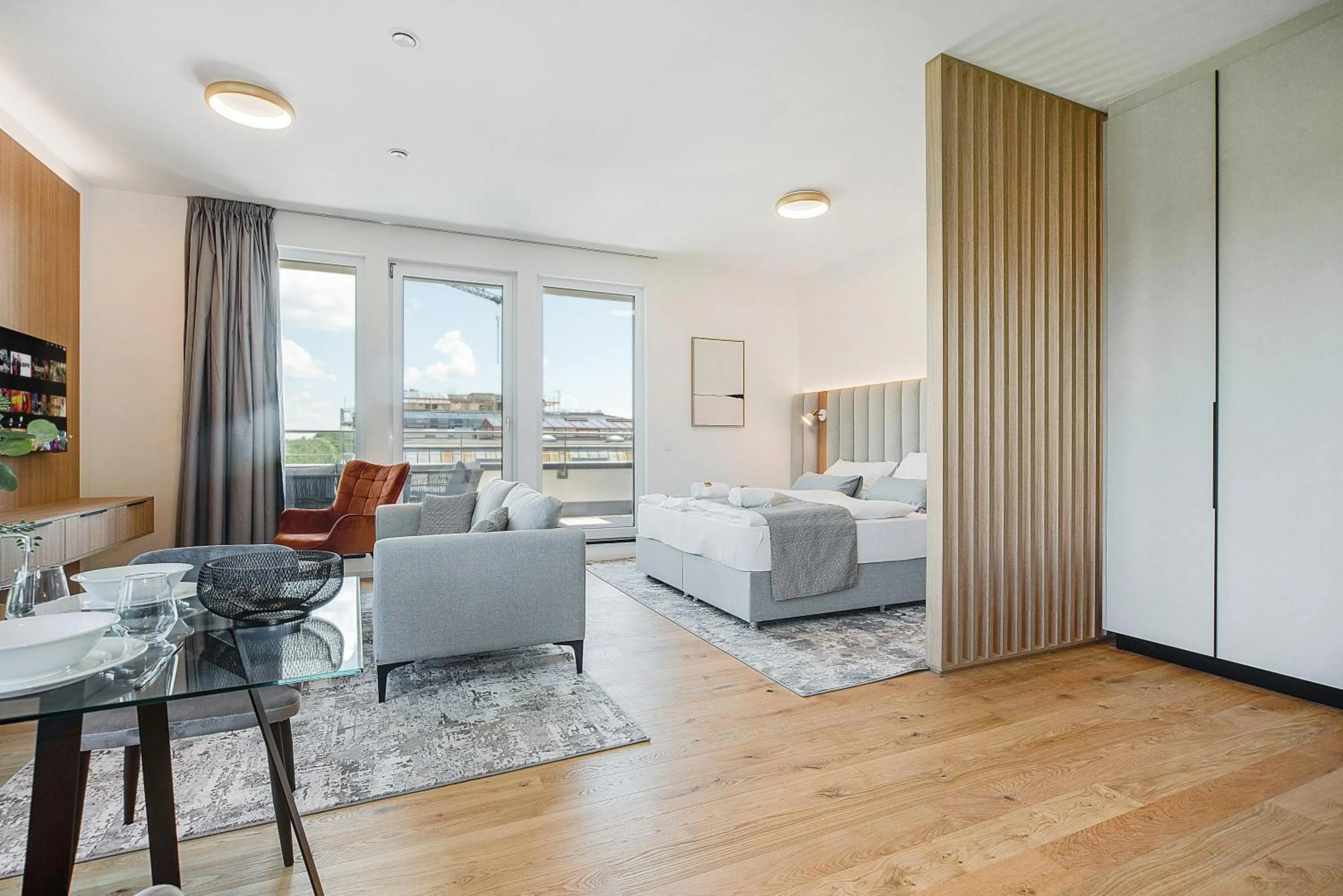 Living room in BRIGHT: Rosenheim Aicherpark