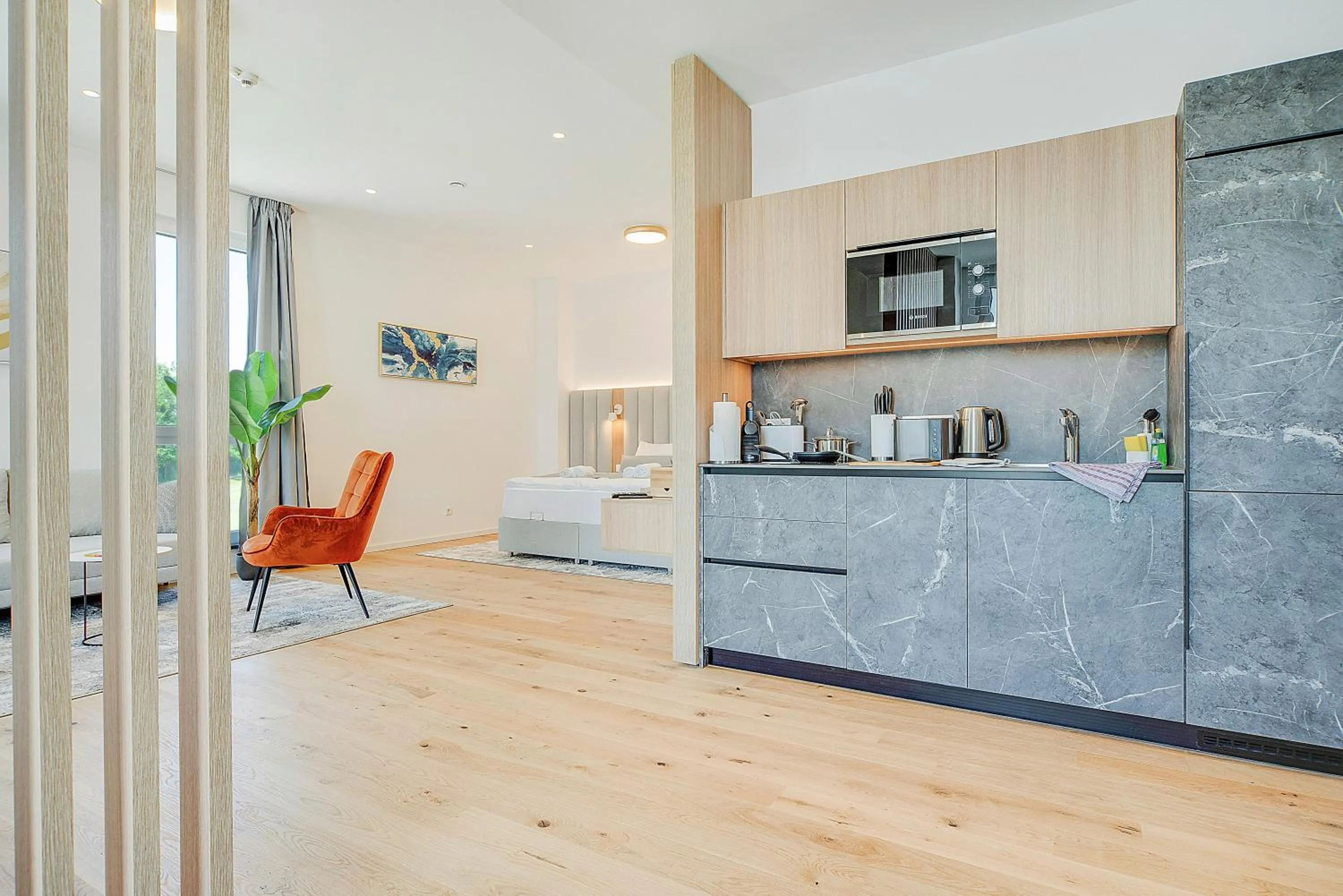 Kitchen or kitchenette in BRIGHT: Rosenheim Aicherpark