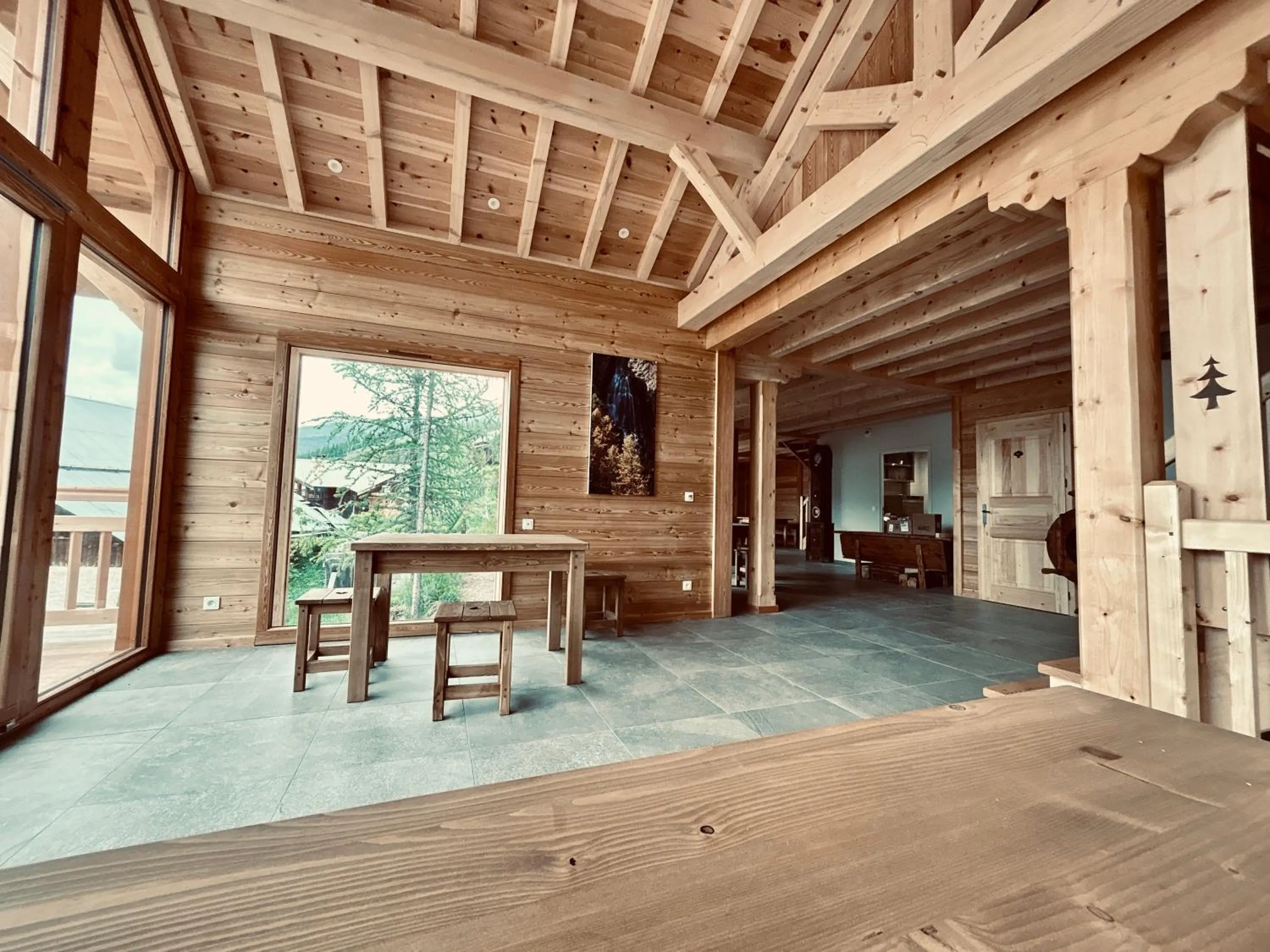 Living room in Gîte Chalet La Vie Sauvage