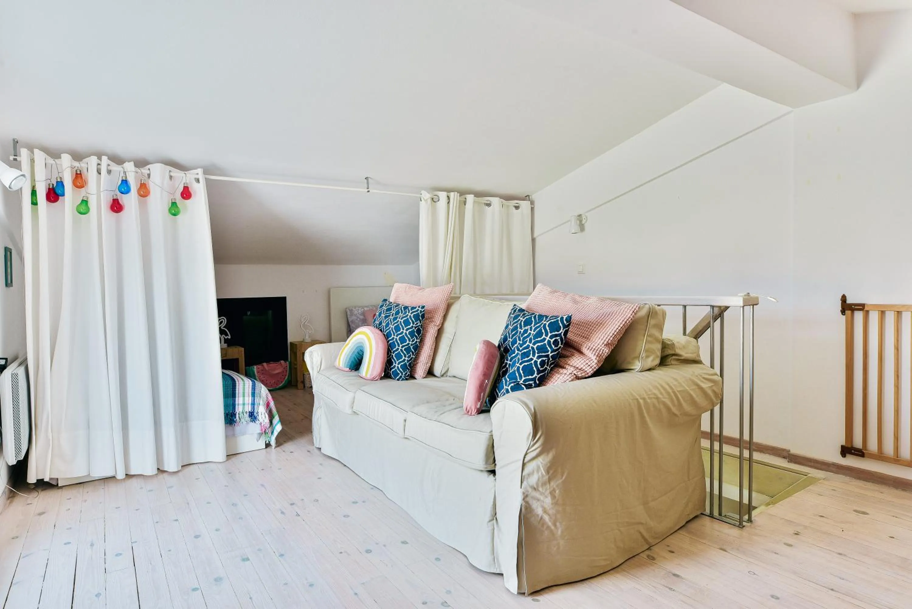 Seating area in Oliva Holiday Homes