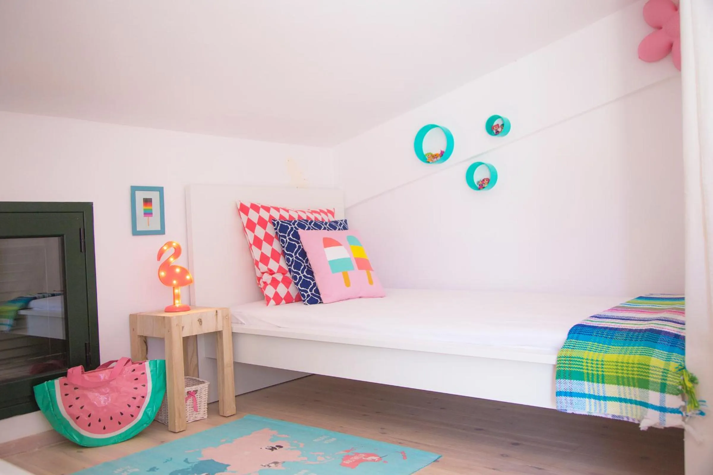 Bed in Oliva Holiday Homes