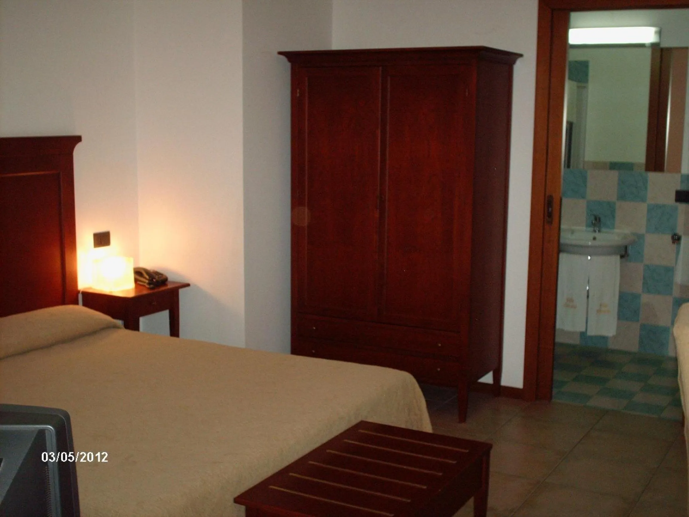 Decorative detail, Bed in Albergo Villa Vittoria