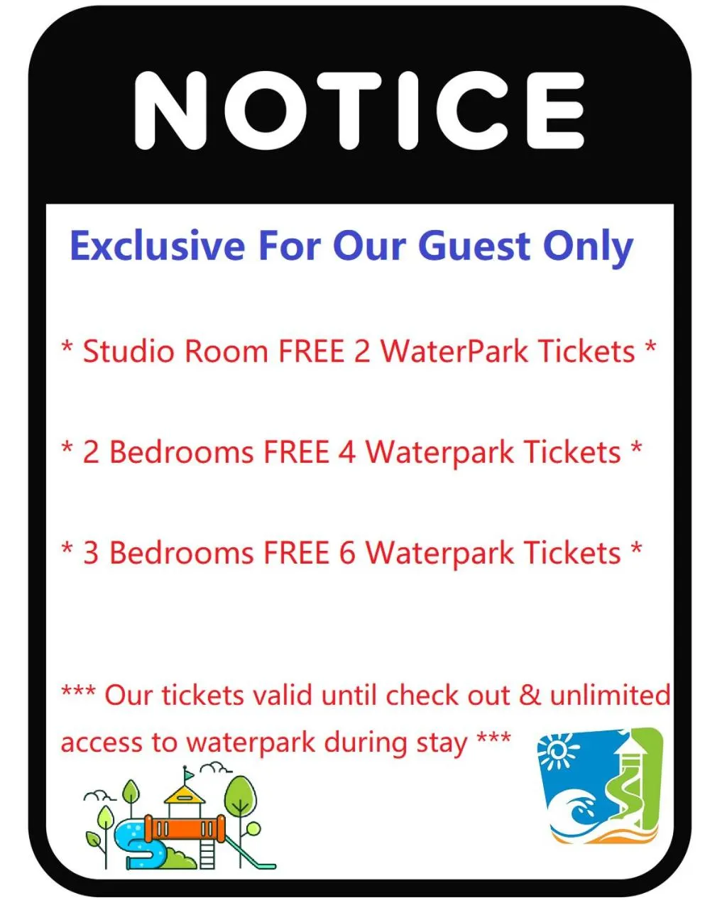 Property logo or sign in FHS Water Themepark Resort Melaka Town City Tengah