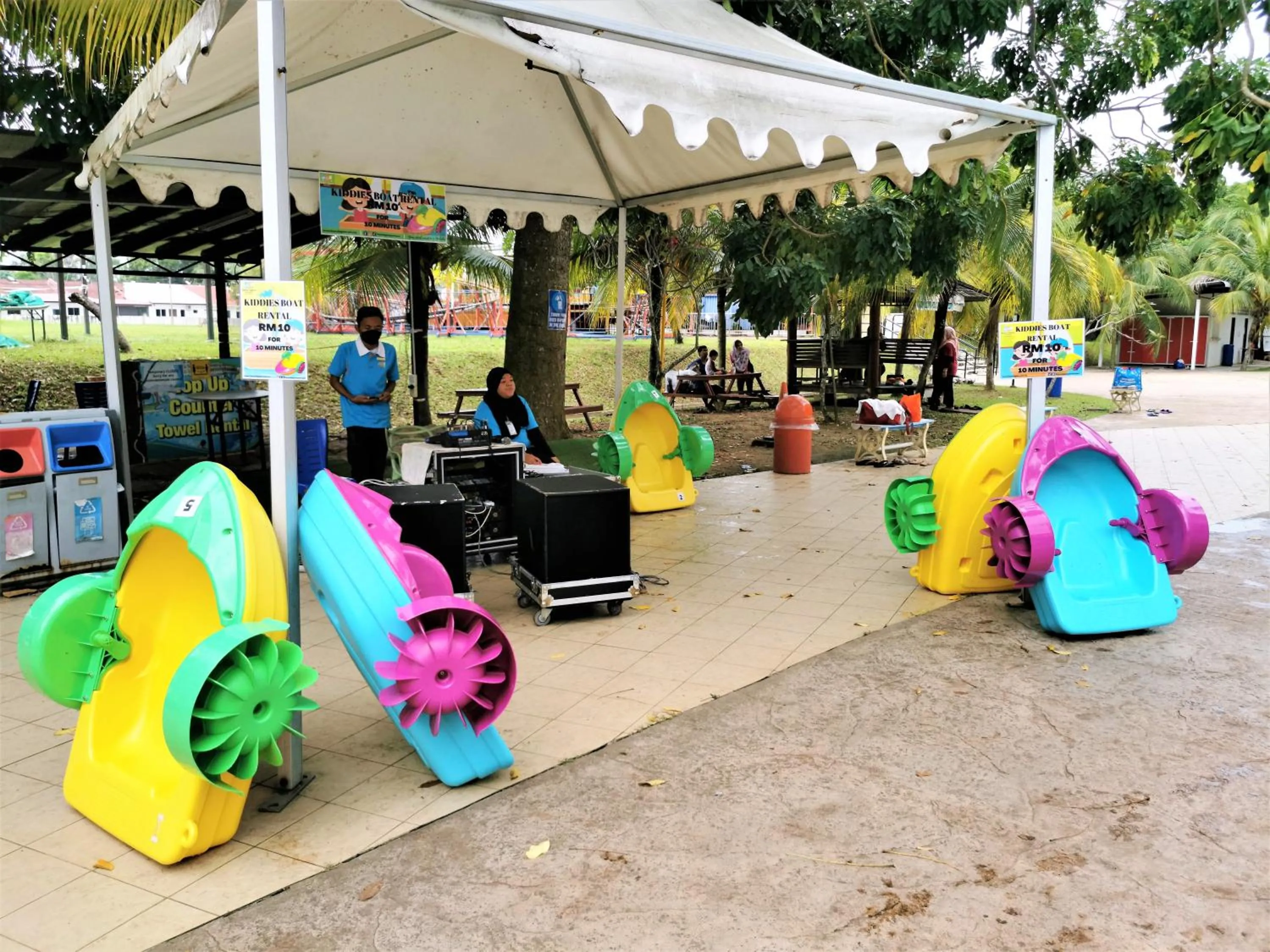 Children play ground in FHS Water Themepark Resort Melaka Town City Tengah