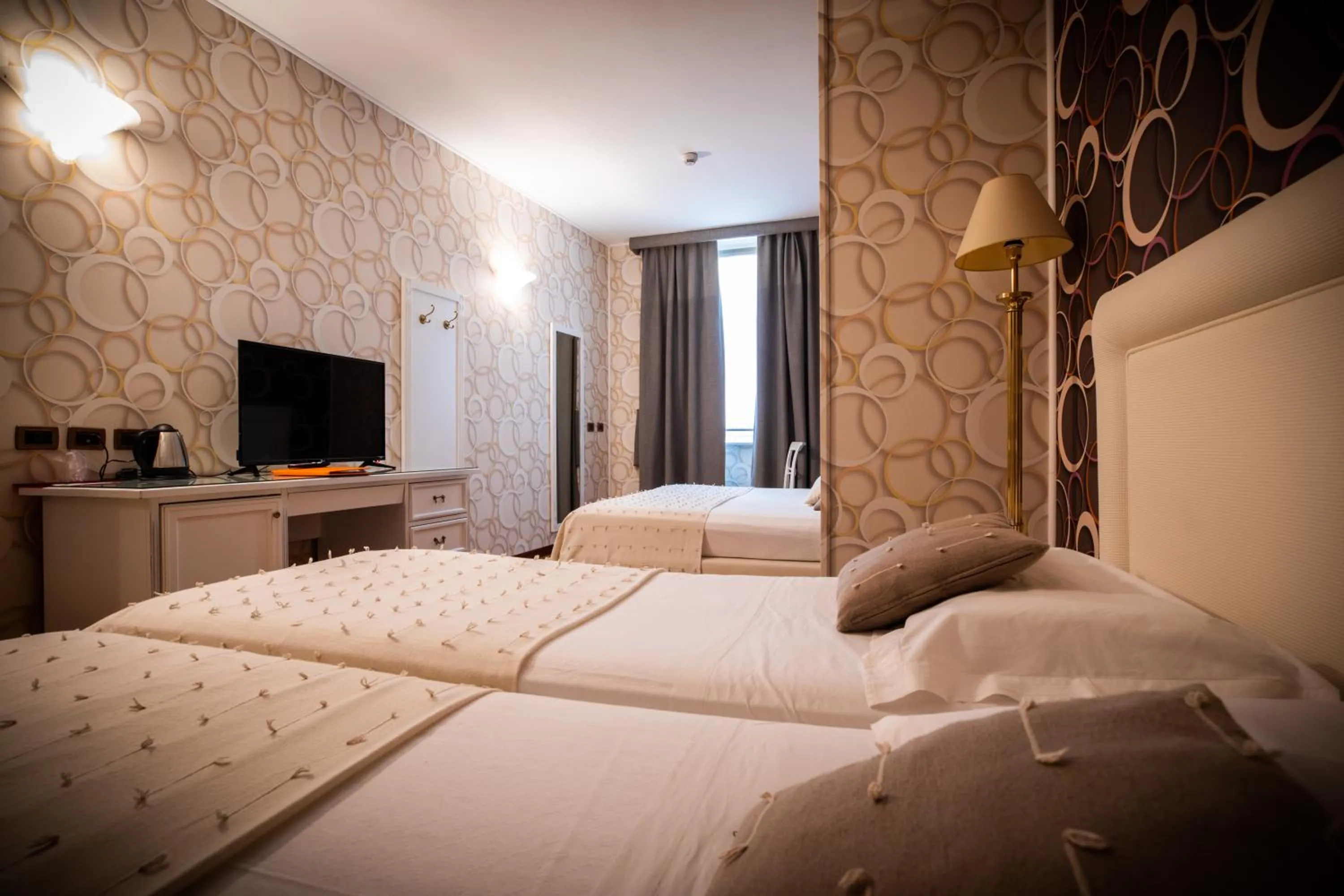 Bed in Hotel Palazzo Lovera