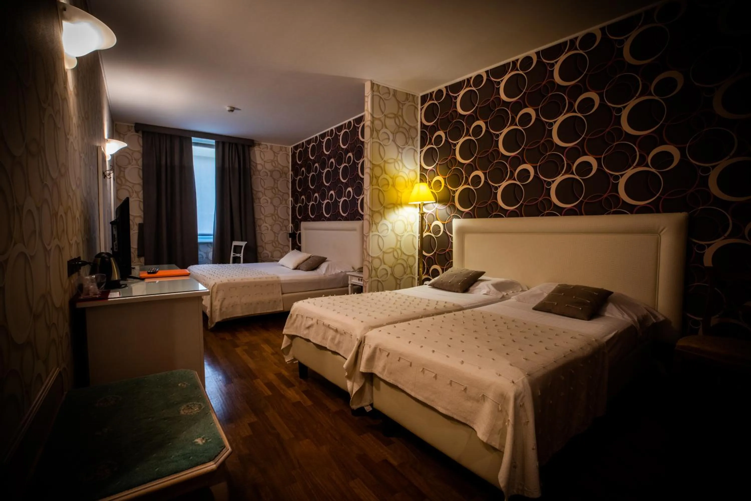 Bed in Hotel Palazzo Lovera