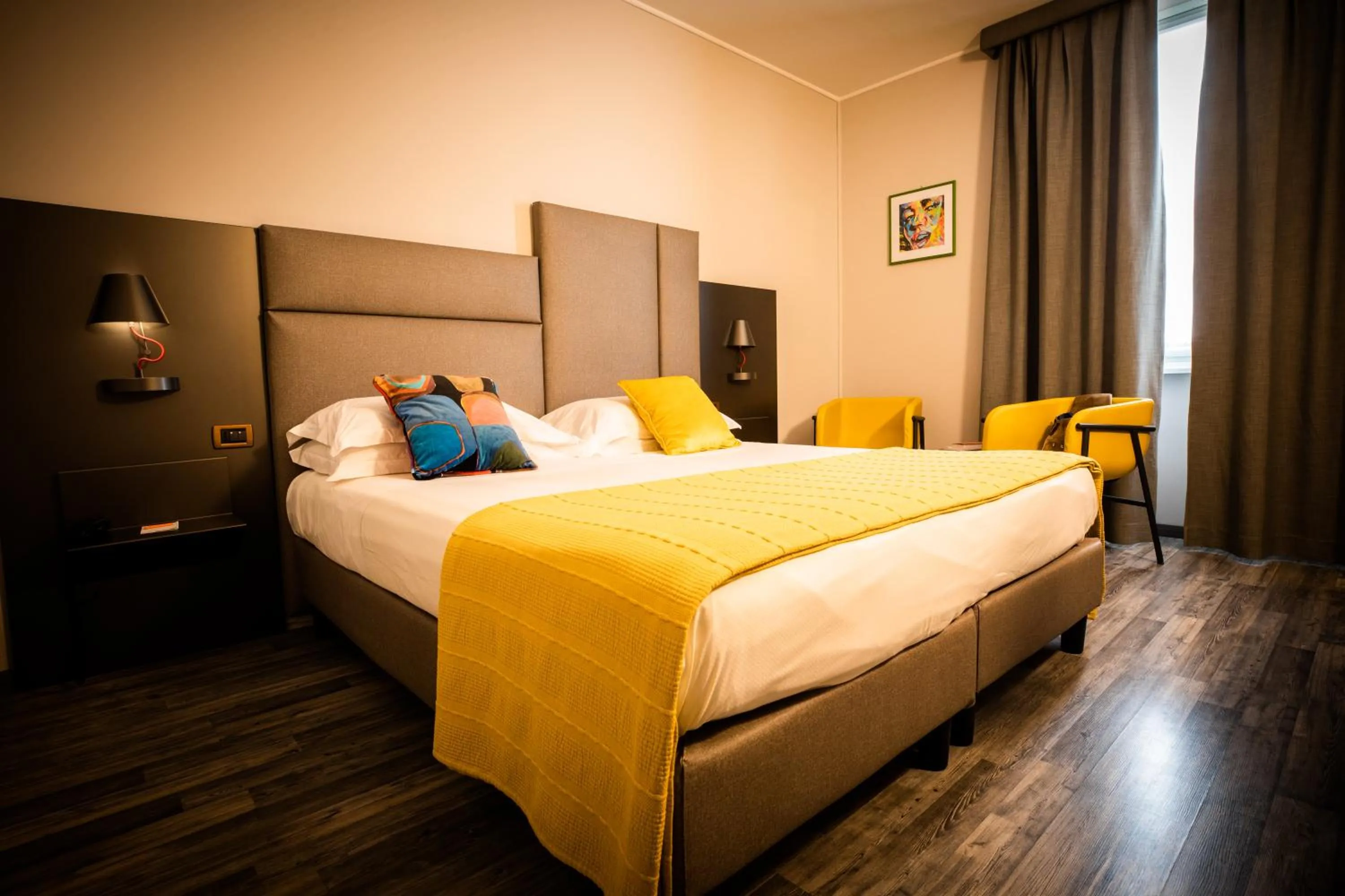 Bed in Hotel Palazzo Lovera