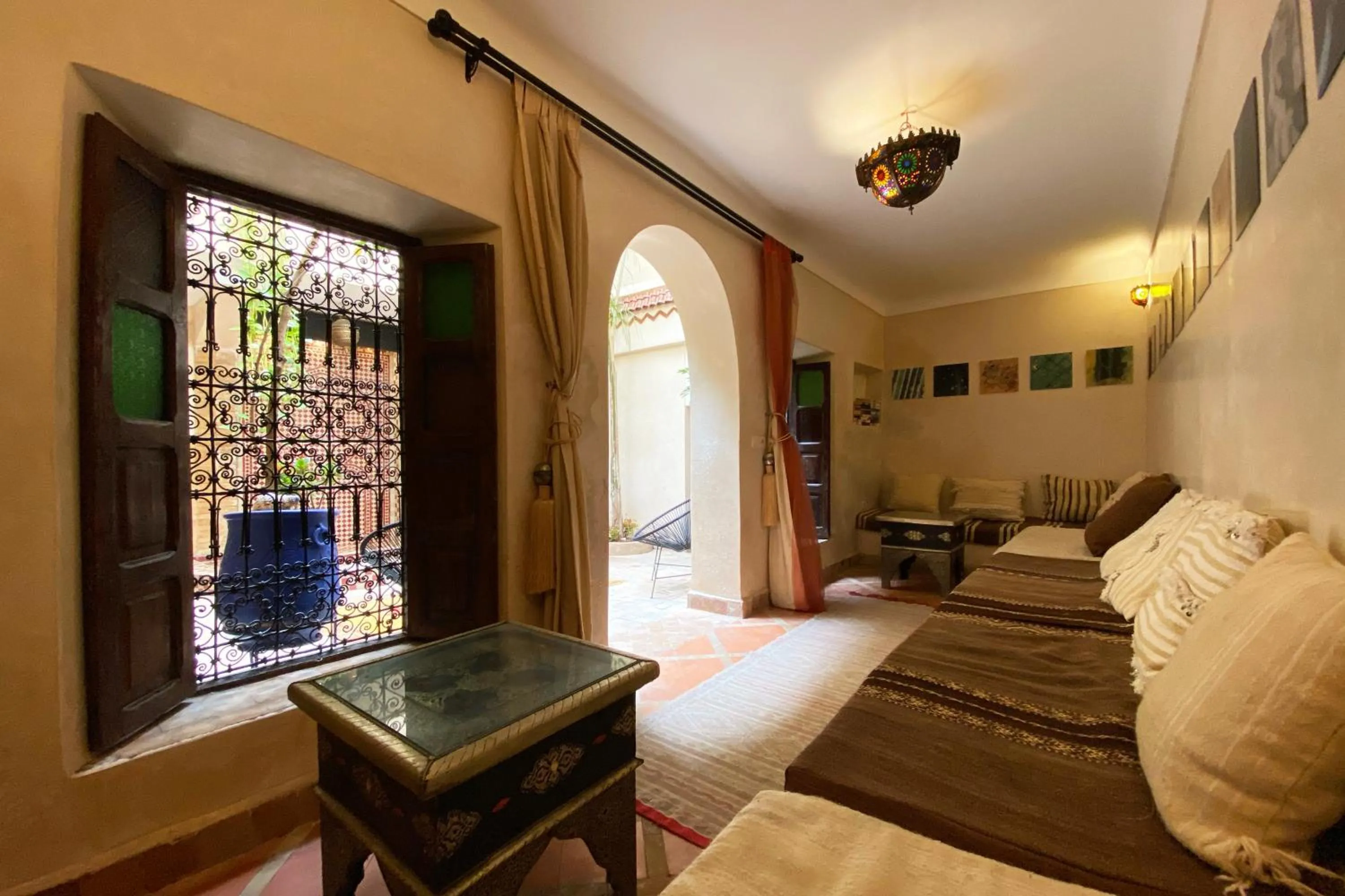 Living room, Bed in Riad Of The Storks