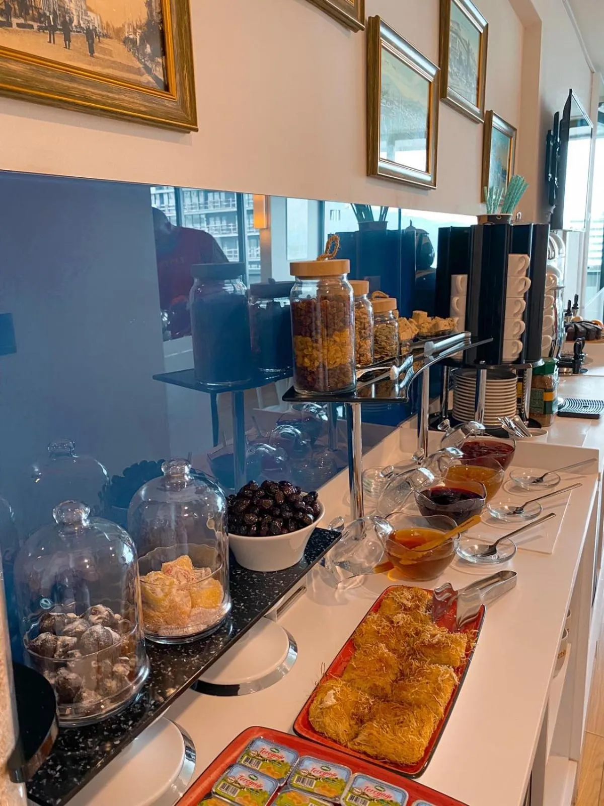 Food and drinks in Orbi City Hotel With Sea View