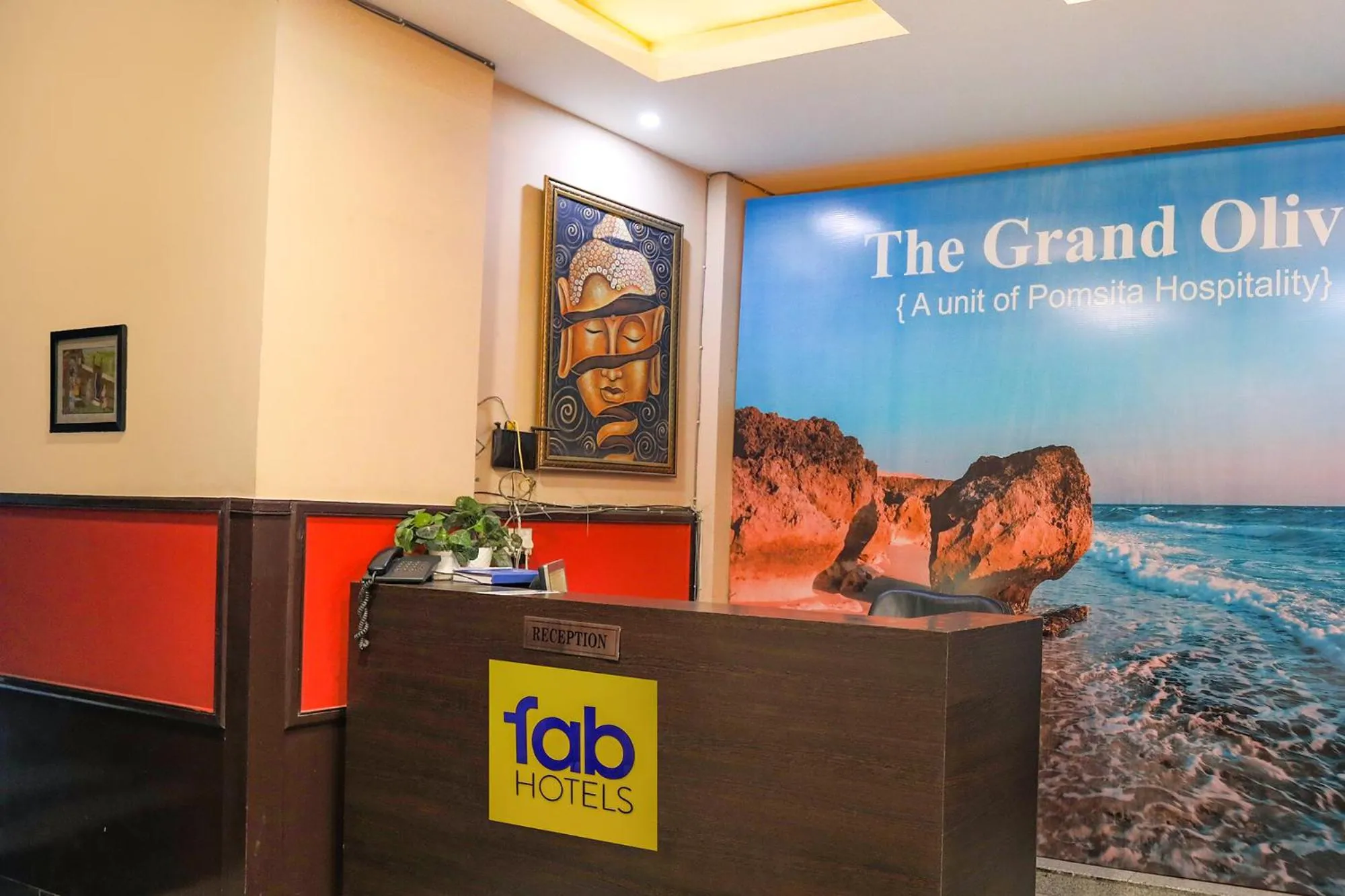 Lobby or reception in FabHotel Grand Olive