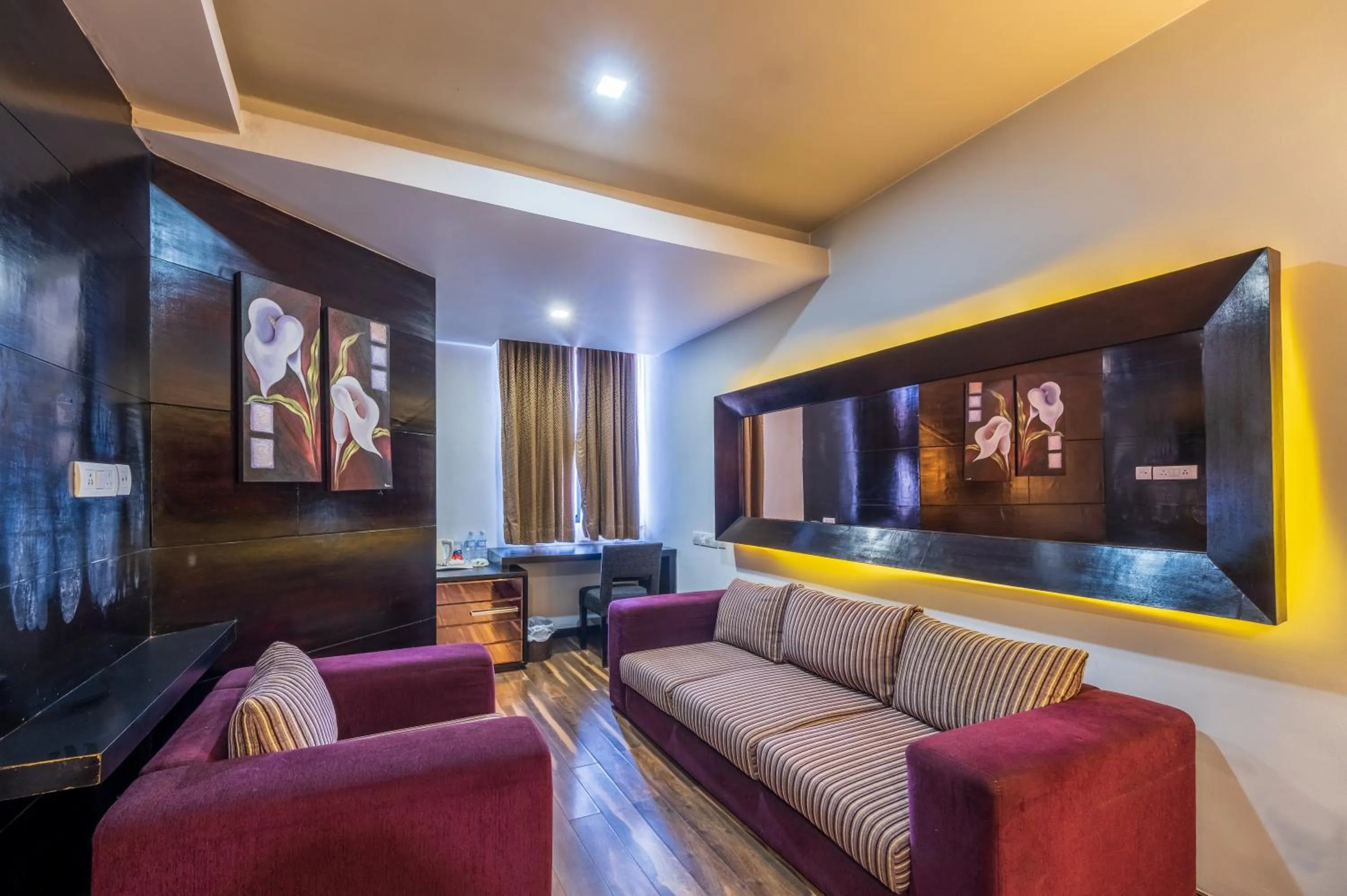 Seating area in Mahabir Palace