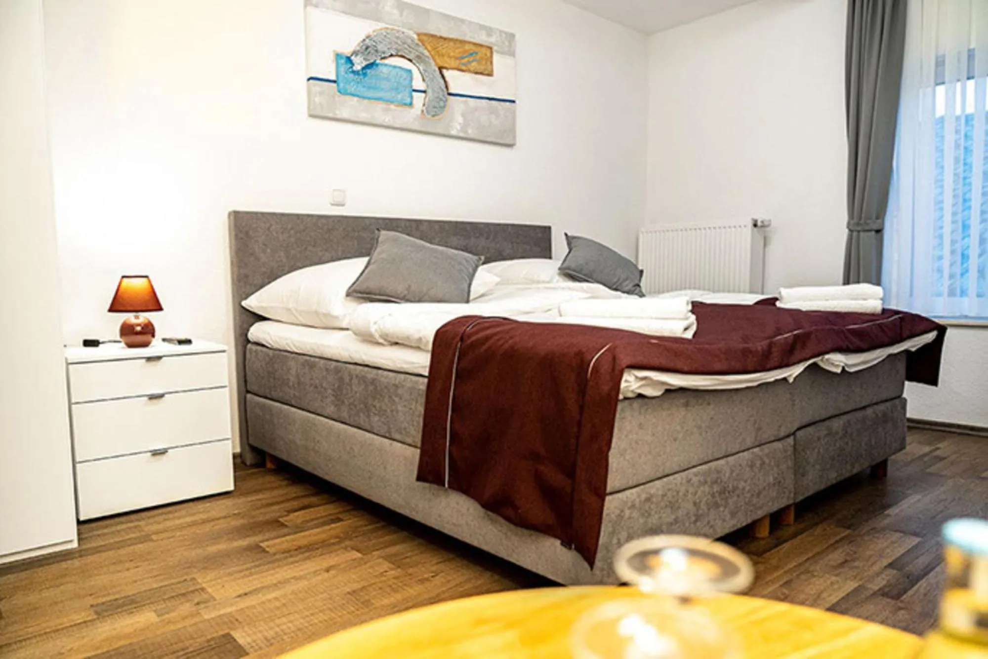 Bed in Hotel Kronenkurve