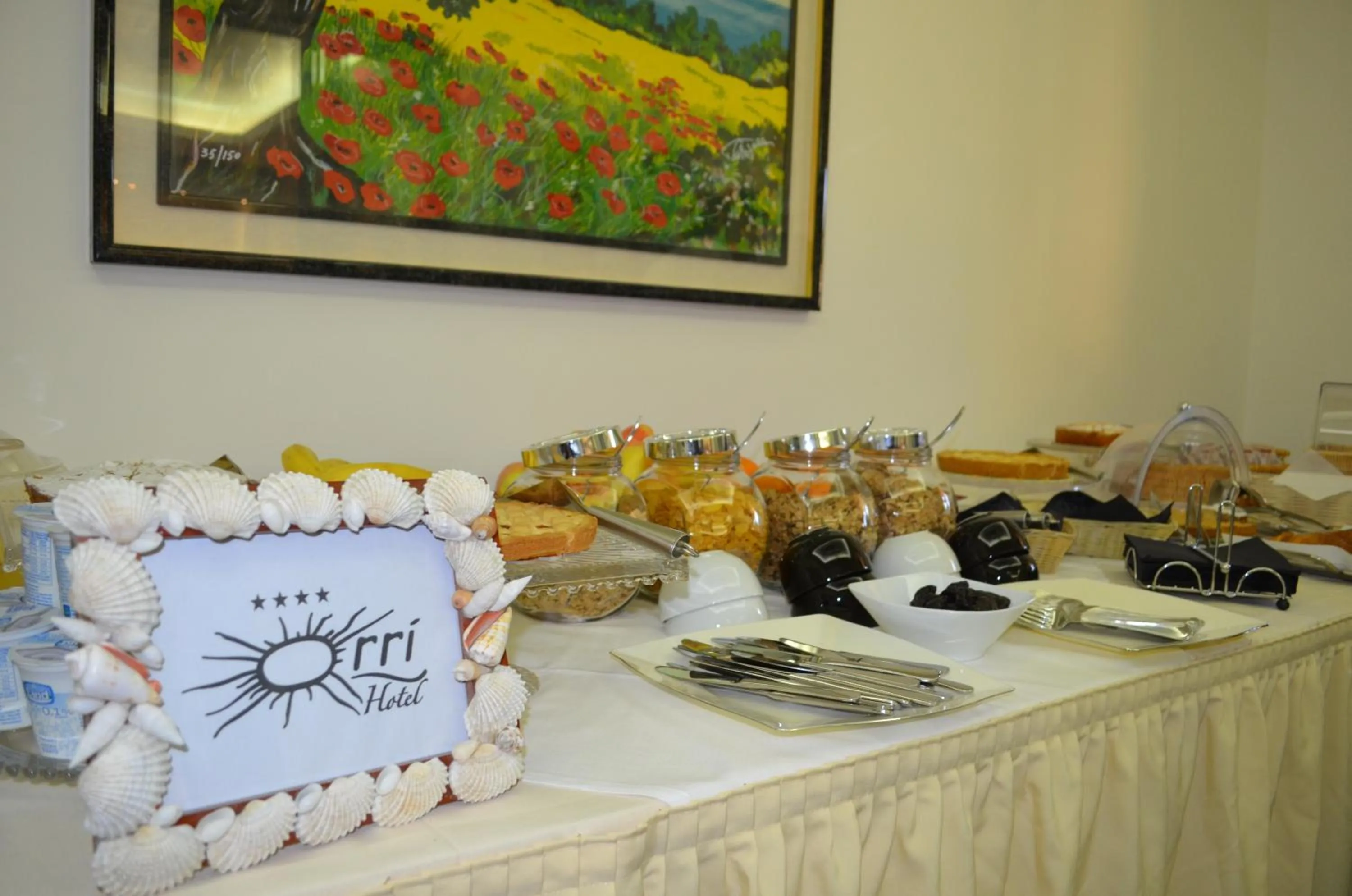 Continental breakfast in Hotel Orri