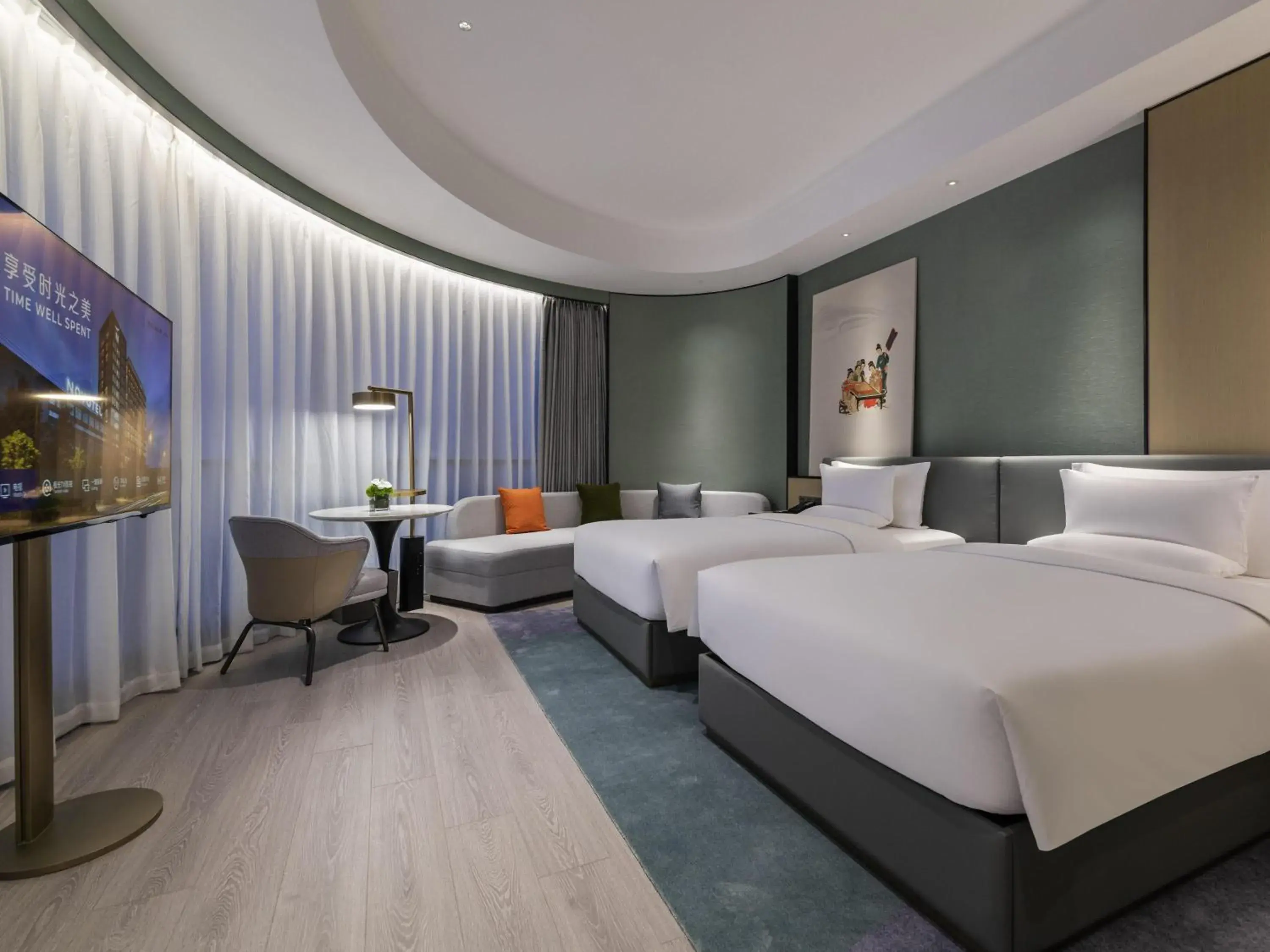 Deluxe Twin Room in Novotel Shanghai Caohejing Deluxe Twin Room in Novotel Shanghai Caohejing