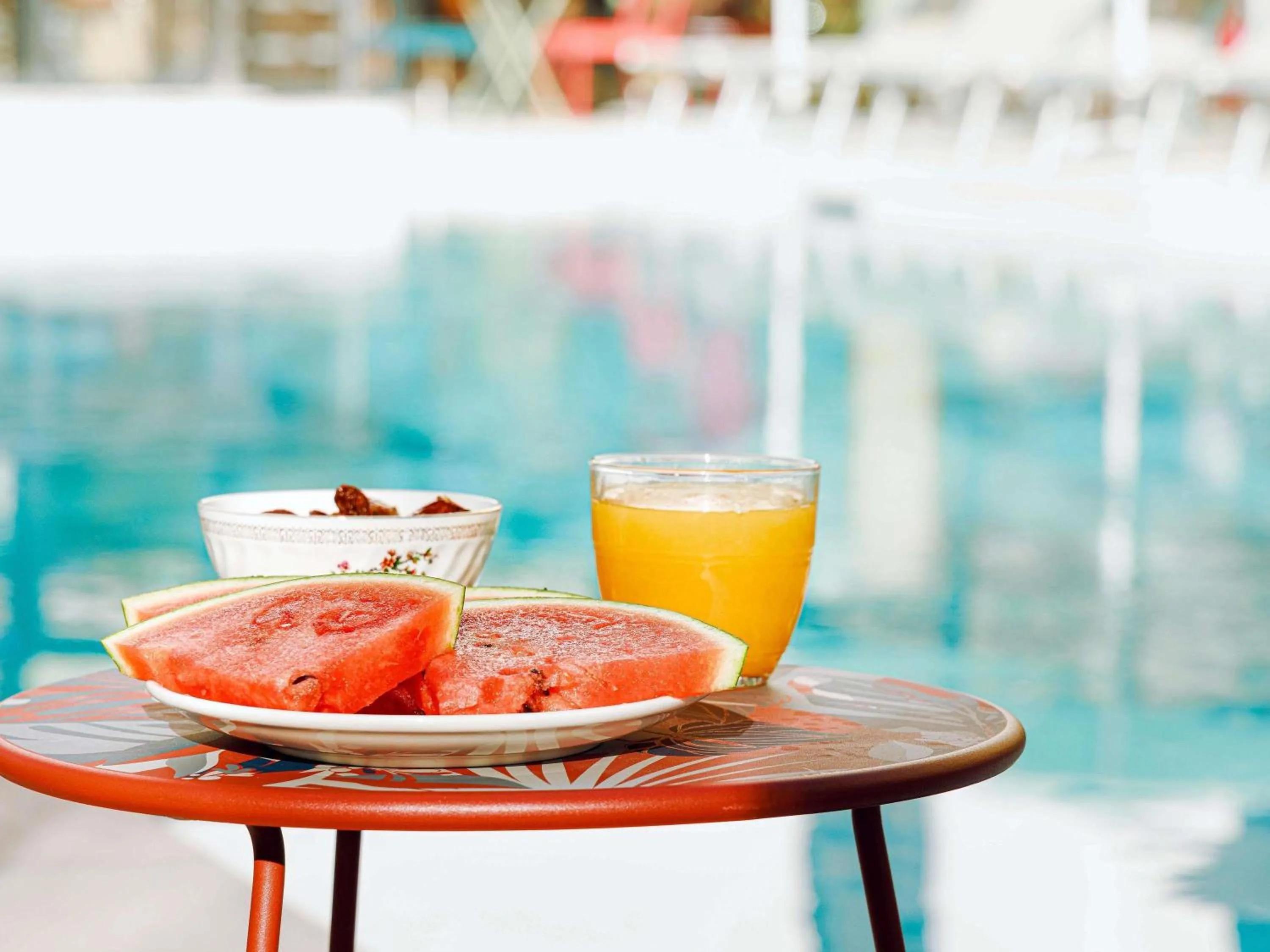 Pool view in ibis Styles La Rochelle Centre Gare