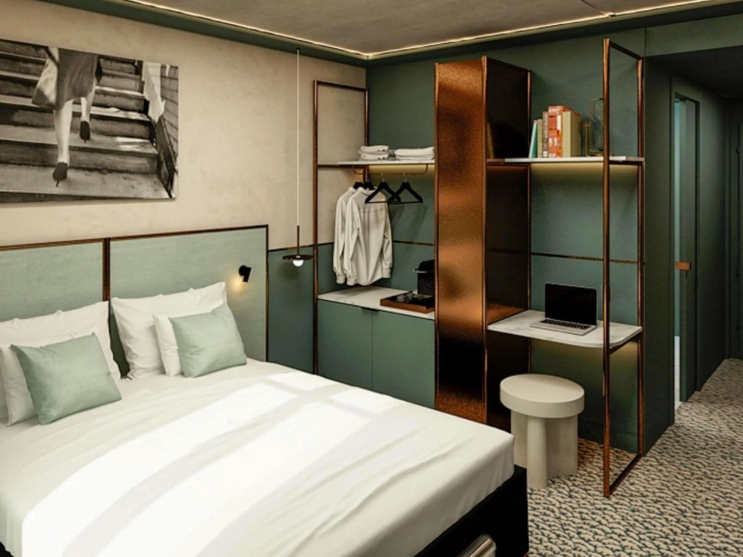 Bedroom, Bed in TRIBE Hôtel Le Touquet