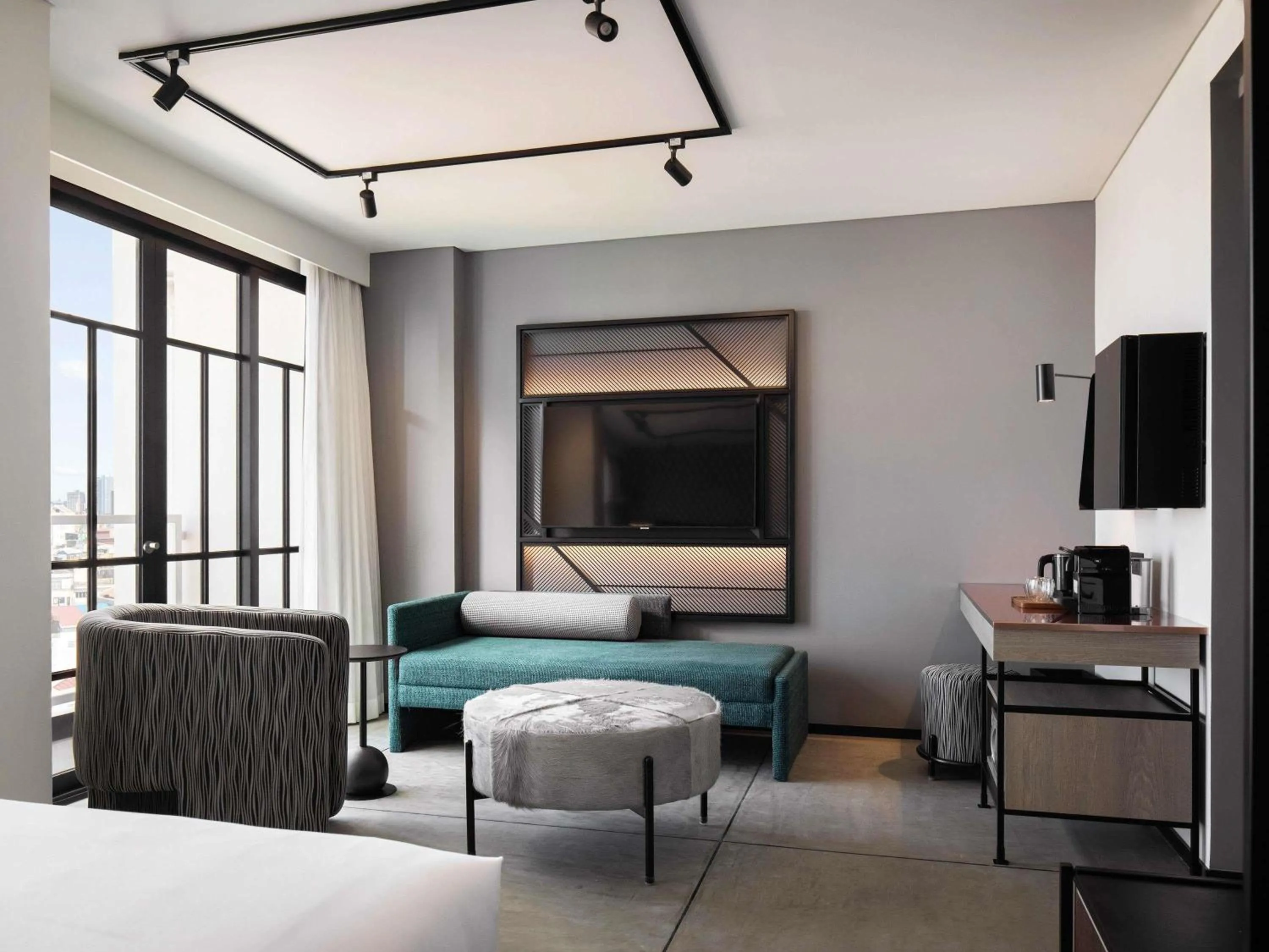 Bedroom, Bed in TRIBE Phnom Penh Post Office