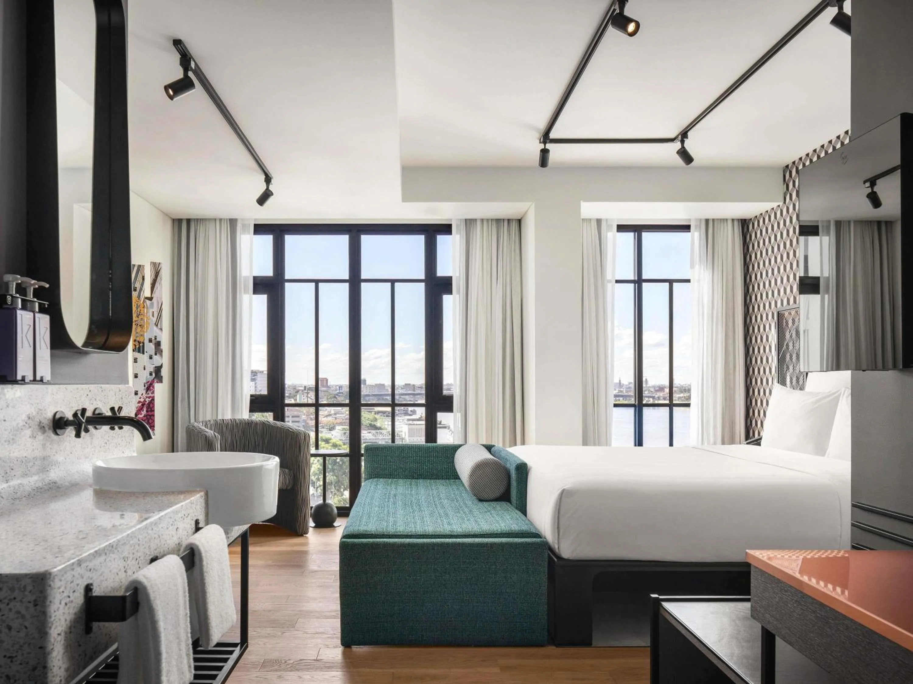 Bedroom, Bed in TRIBE Phnom Penh Post Office