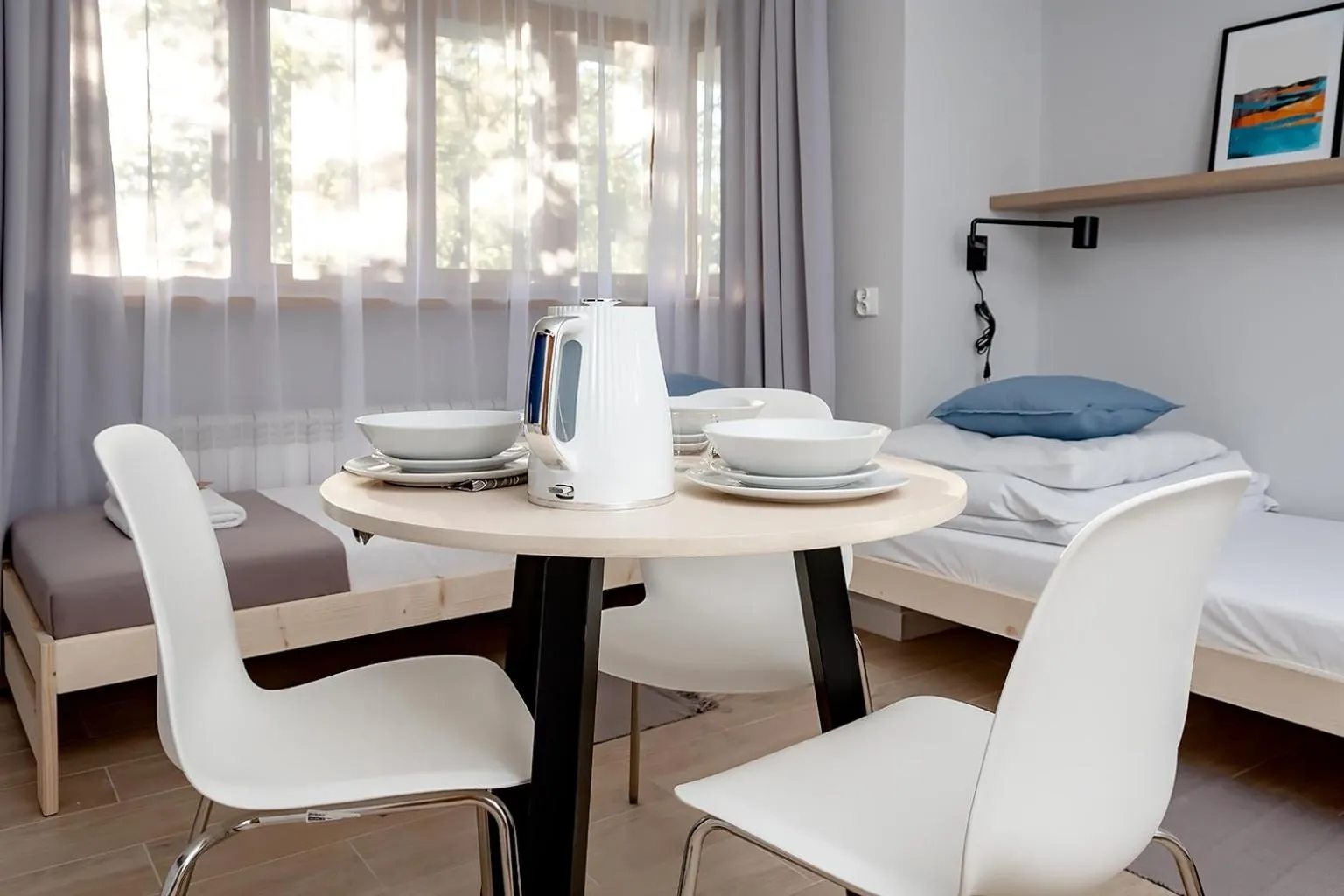 Dining area, Bed in Apart Rooms by Apart Hostel S8