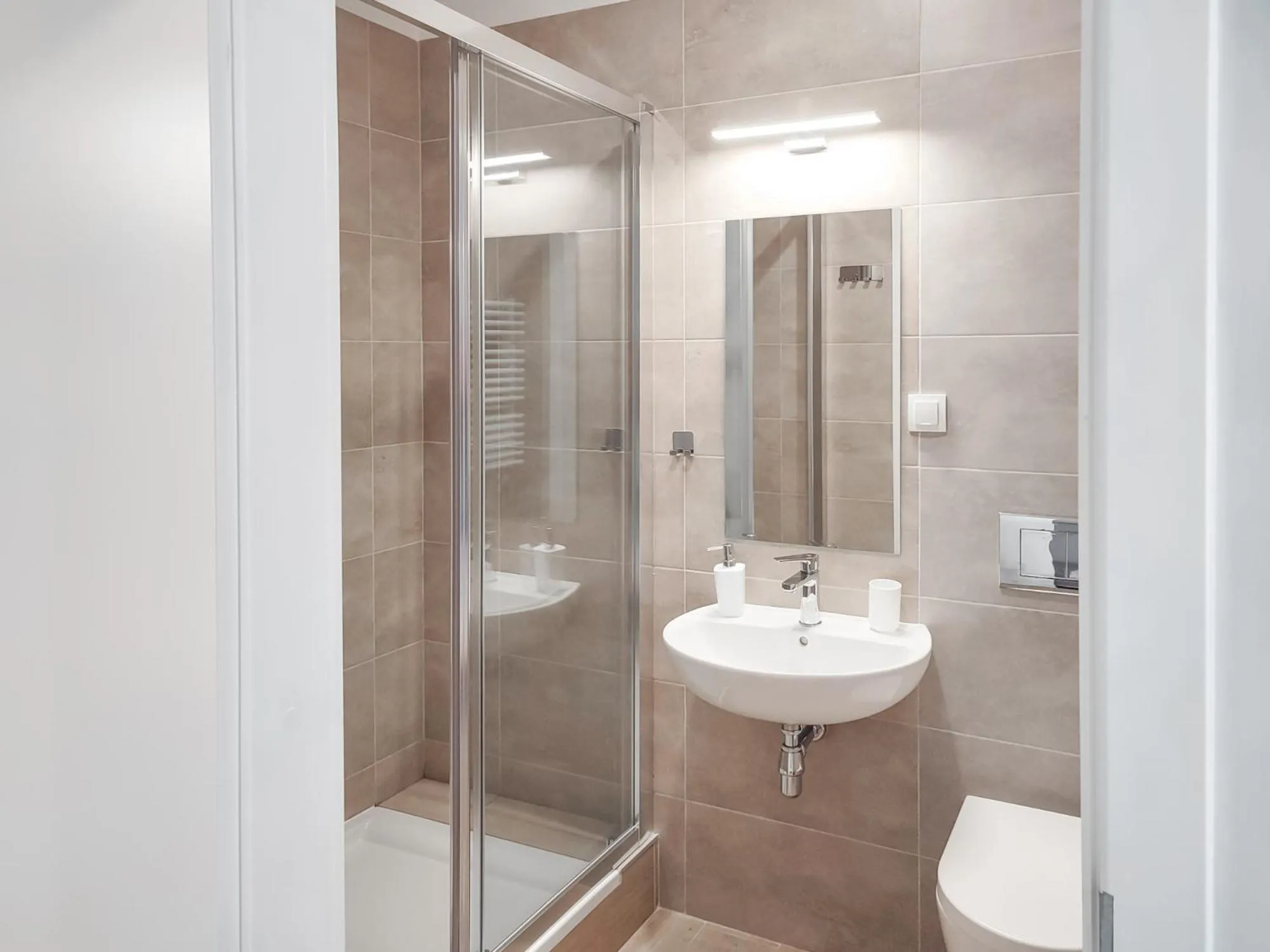 Shower in Apart Rooms by Apart Hostel S8