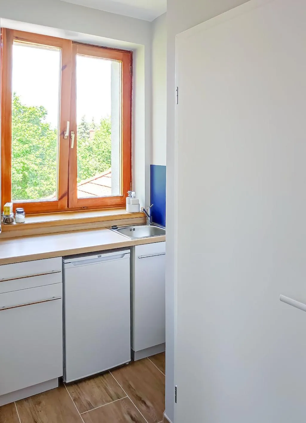 Kitchen or kitchenette in Apart Rooms by Apart Hostel S8