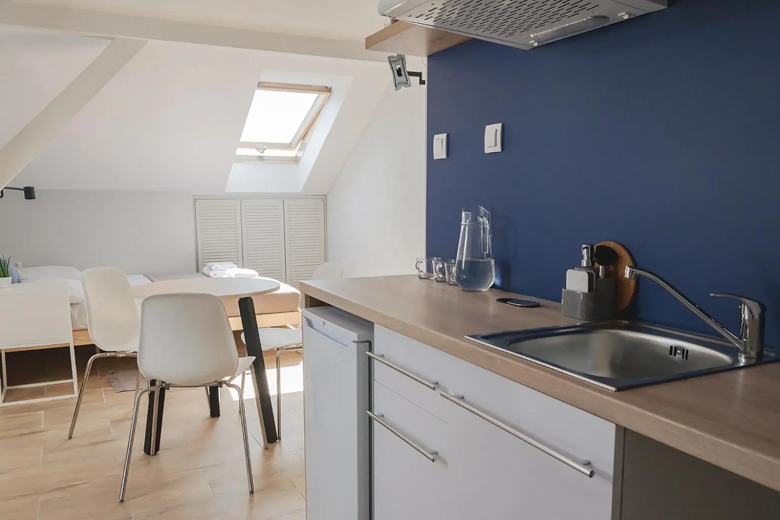 Kitchen or kitchenette in Apart Rooms by Apart Hostel S8