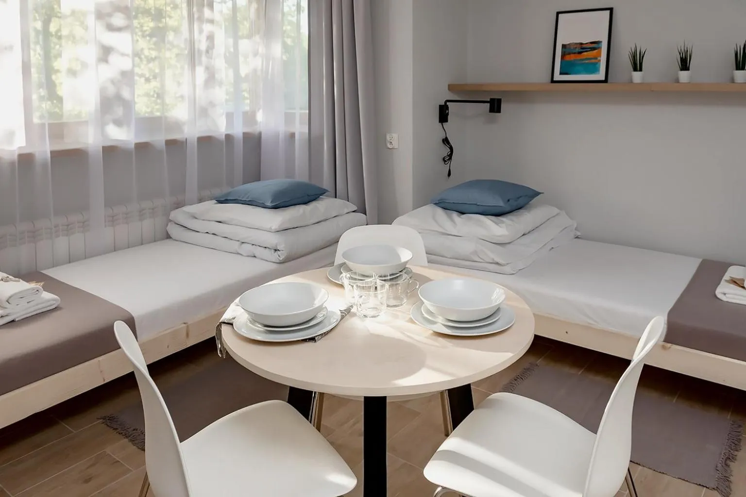 Dining area, Bed in Apart Rooms by Apart Hostel S8