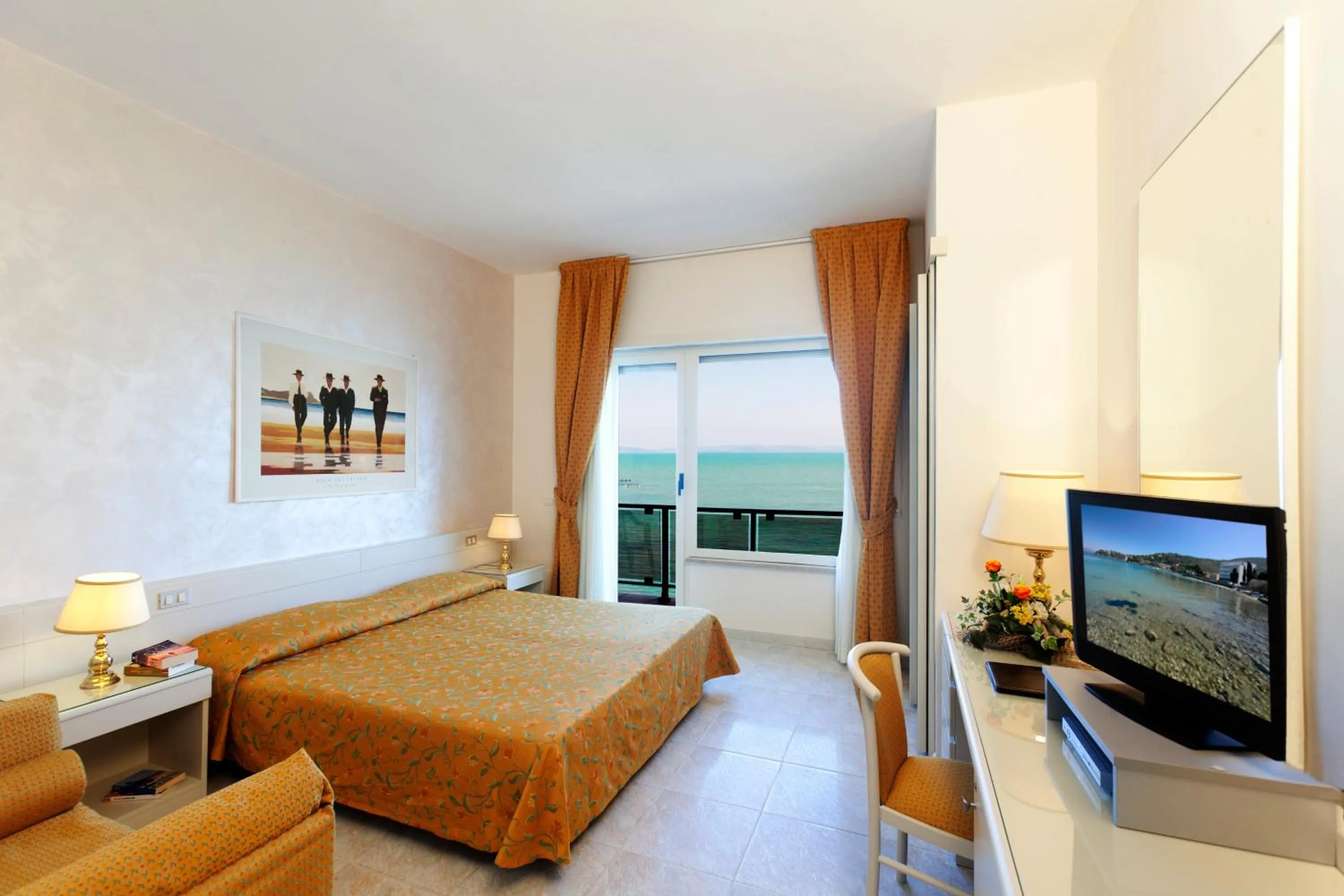 Deluxe Double Room with Sea View in Baia D'Argento