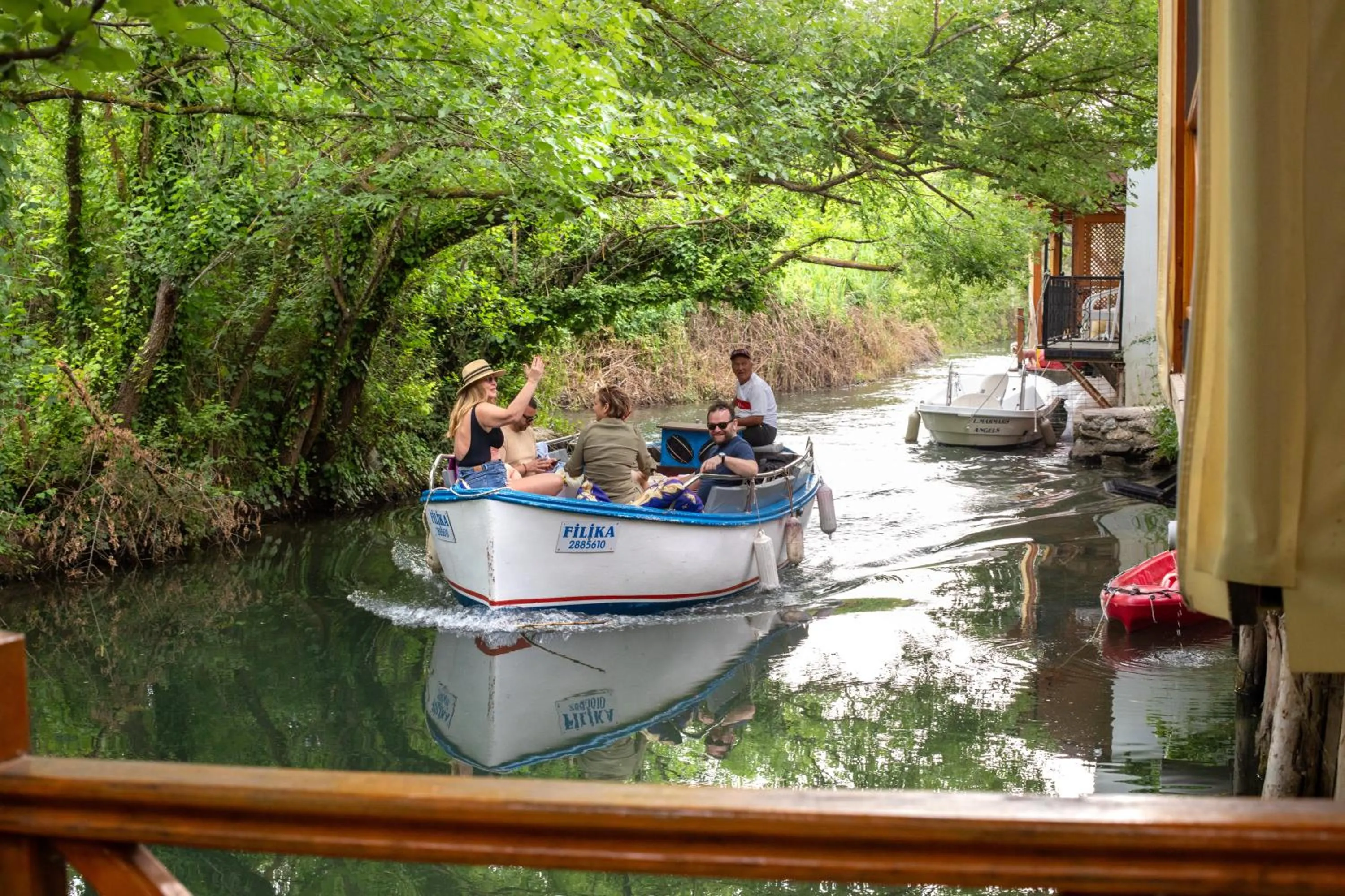 People in Orange Garden Hotel Akyaka