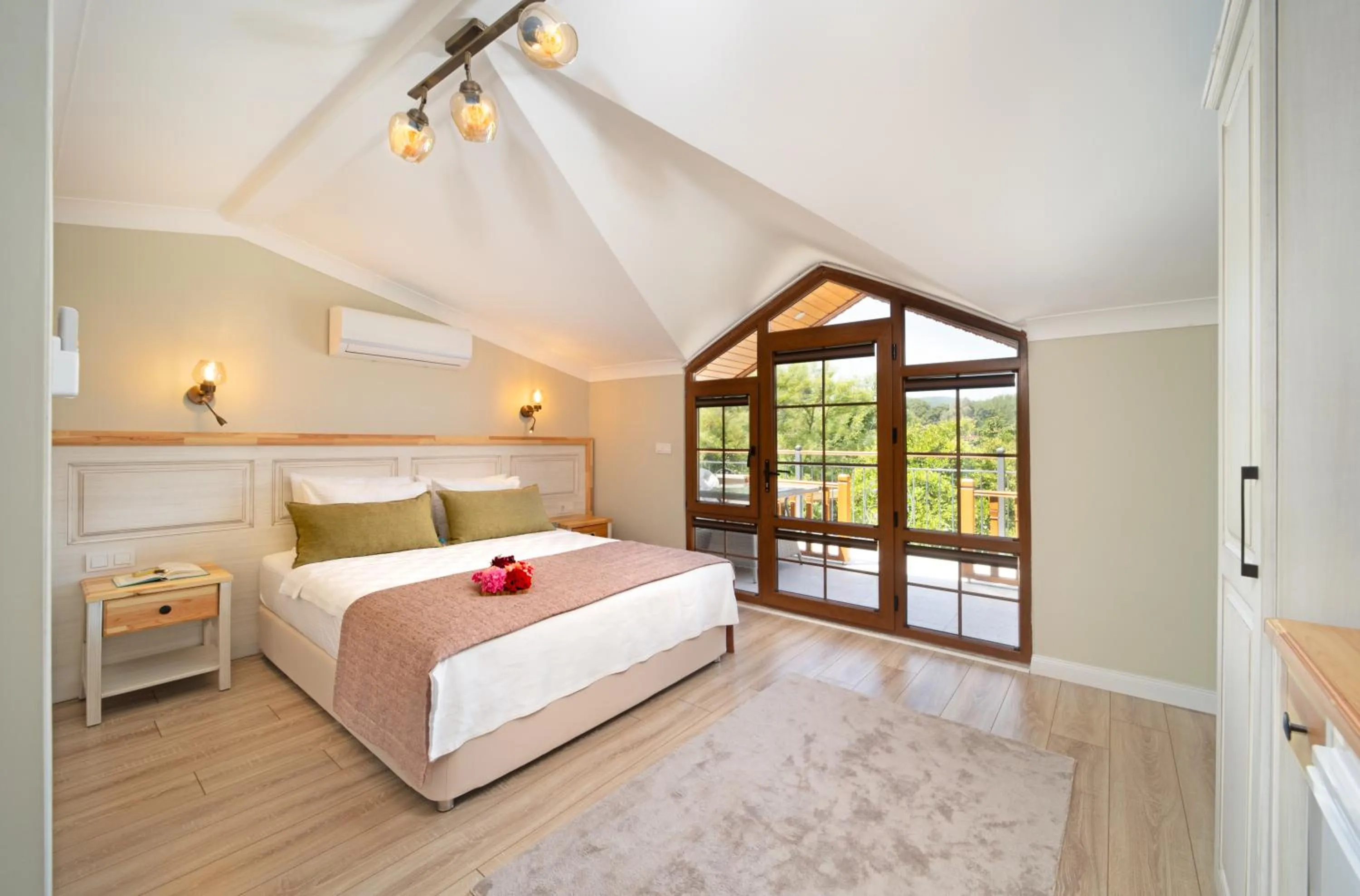 Bed in Orange Garden Hotel Akyaka