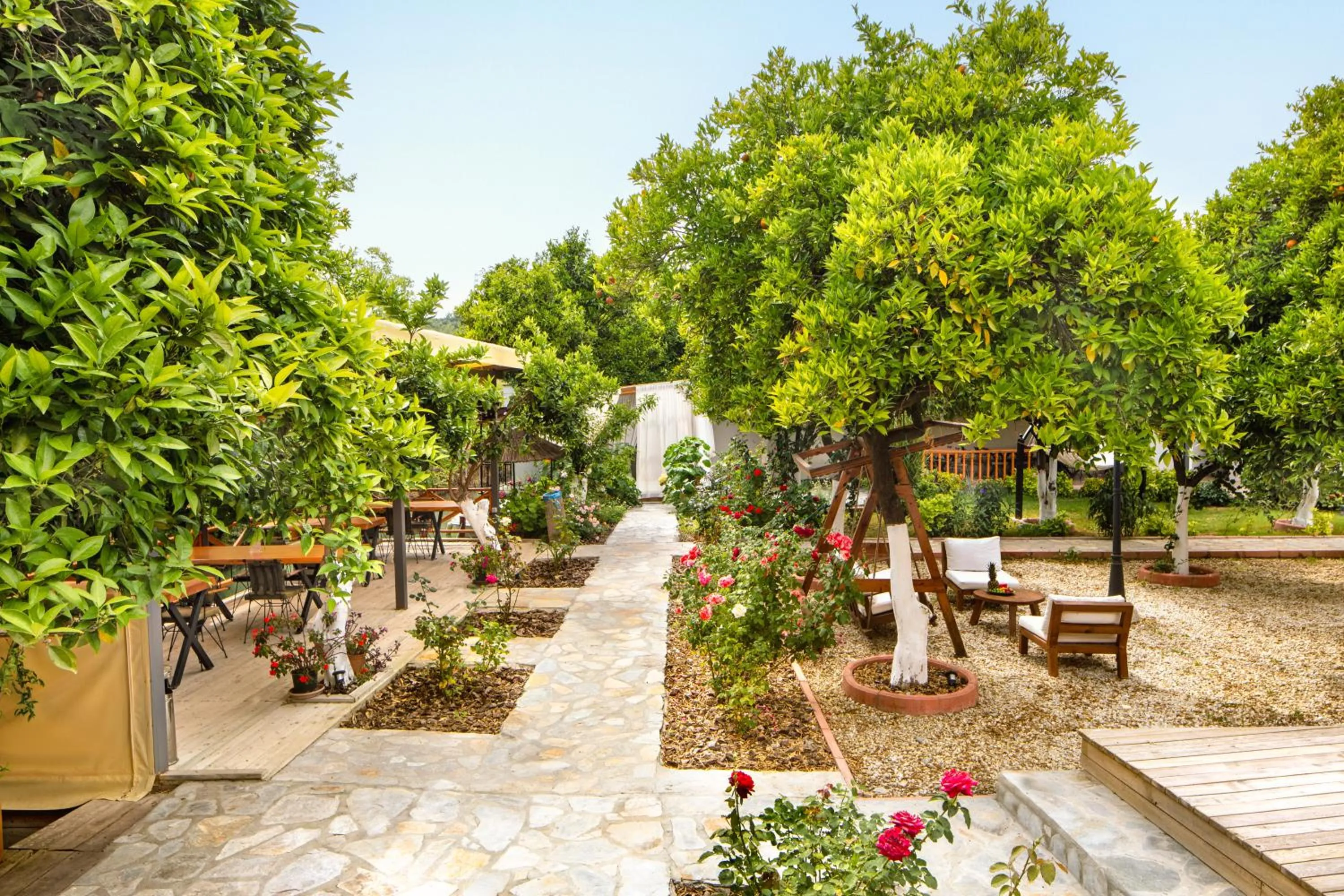 Garden in Orange Garden Hotel Akyaka