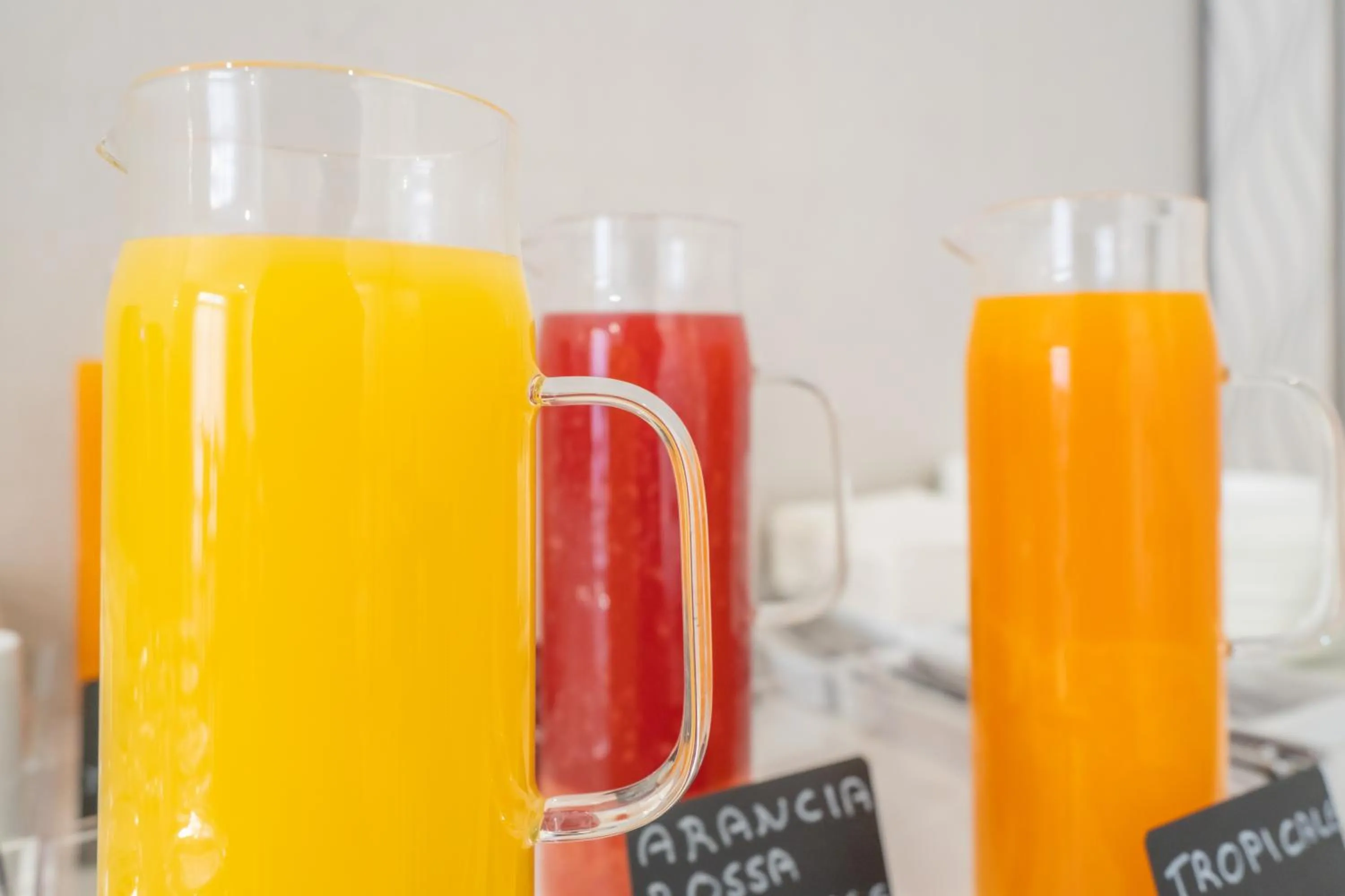 Food and drinks in Hotel Donatello