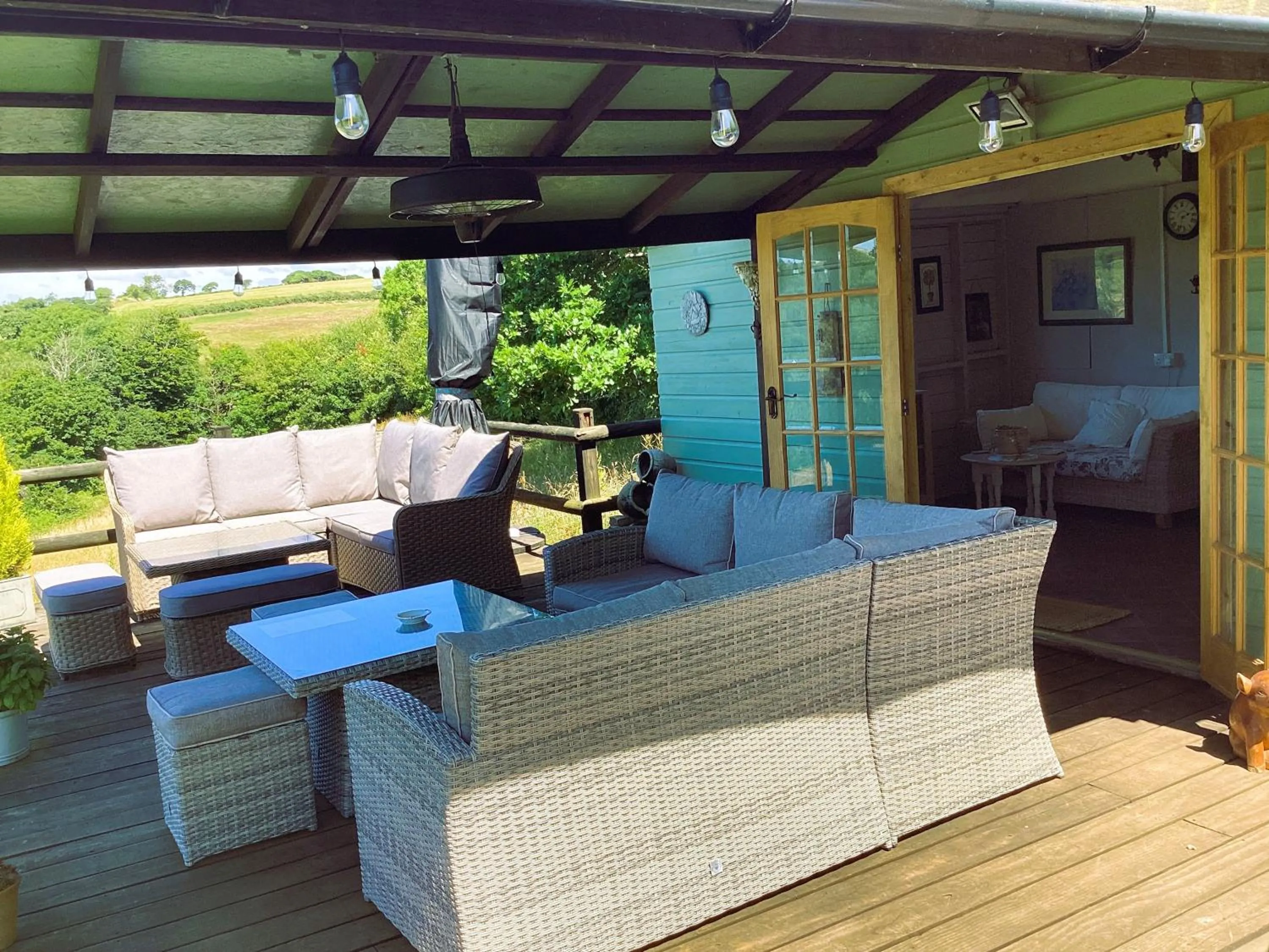 Seating area in Bosvean House Bed & Breakfast